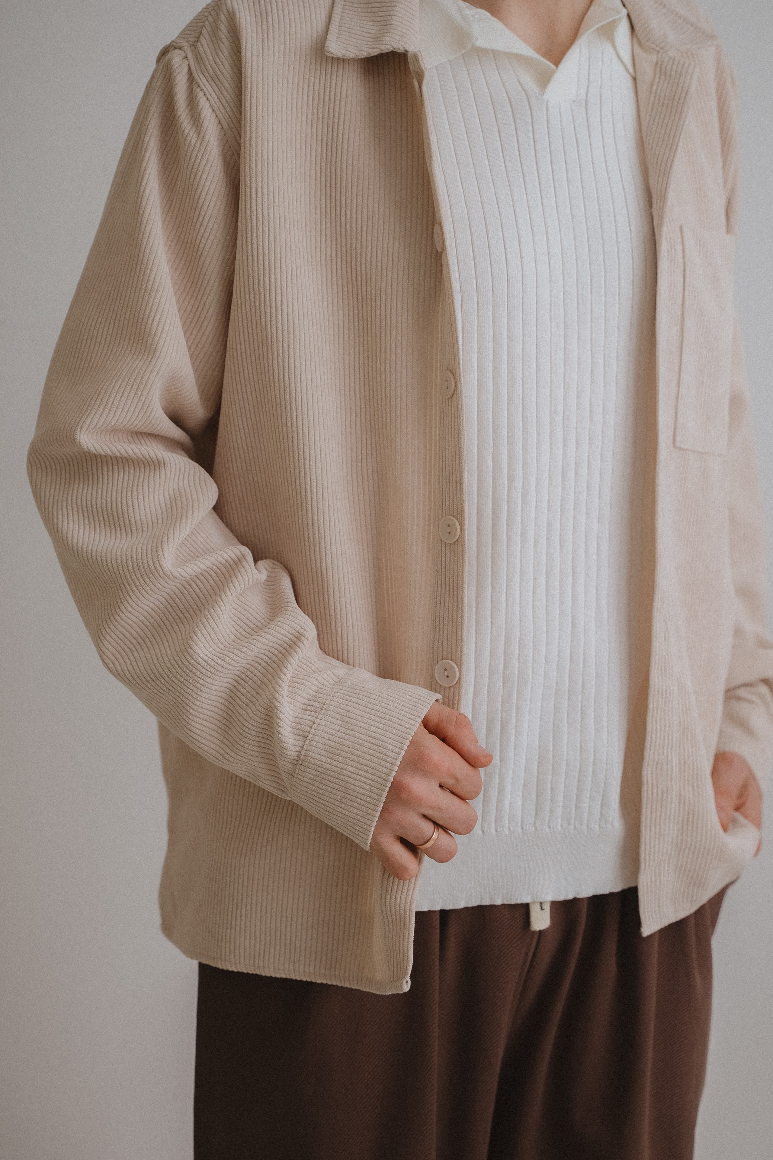 БЕЛОЕ ПОЛО В РУБЧИК XL. Фотостудия в Люберцах