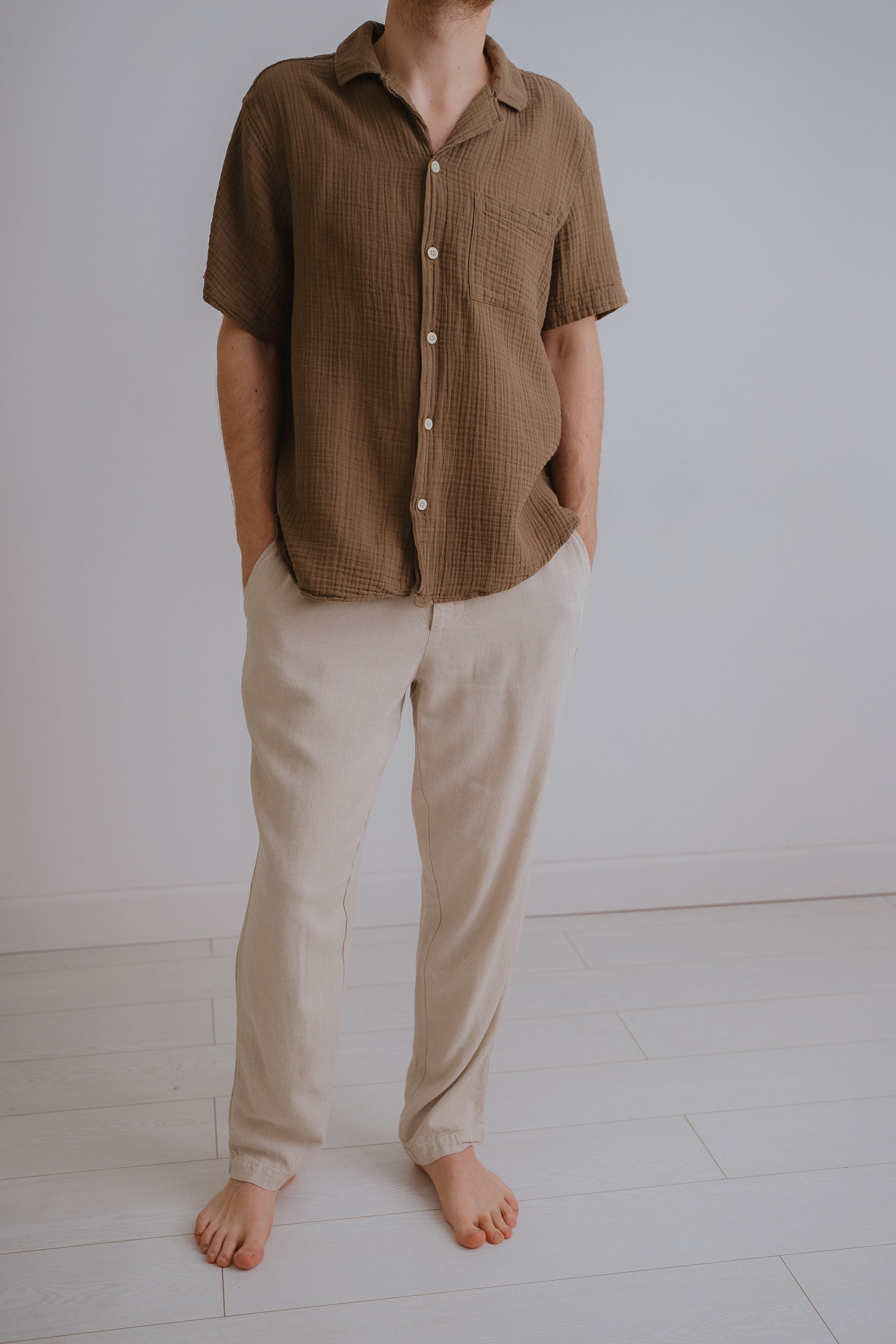 РУБАШКА МУСЛИНОВАЯ S-M. Фотостудия в Люберцах