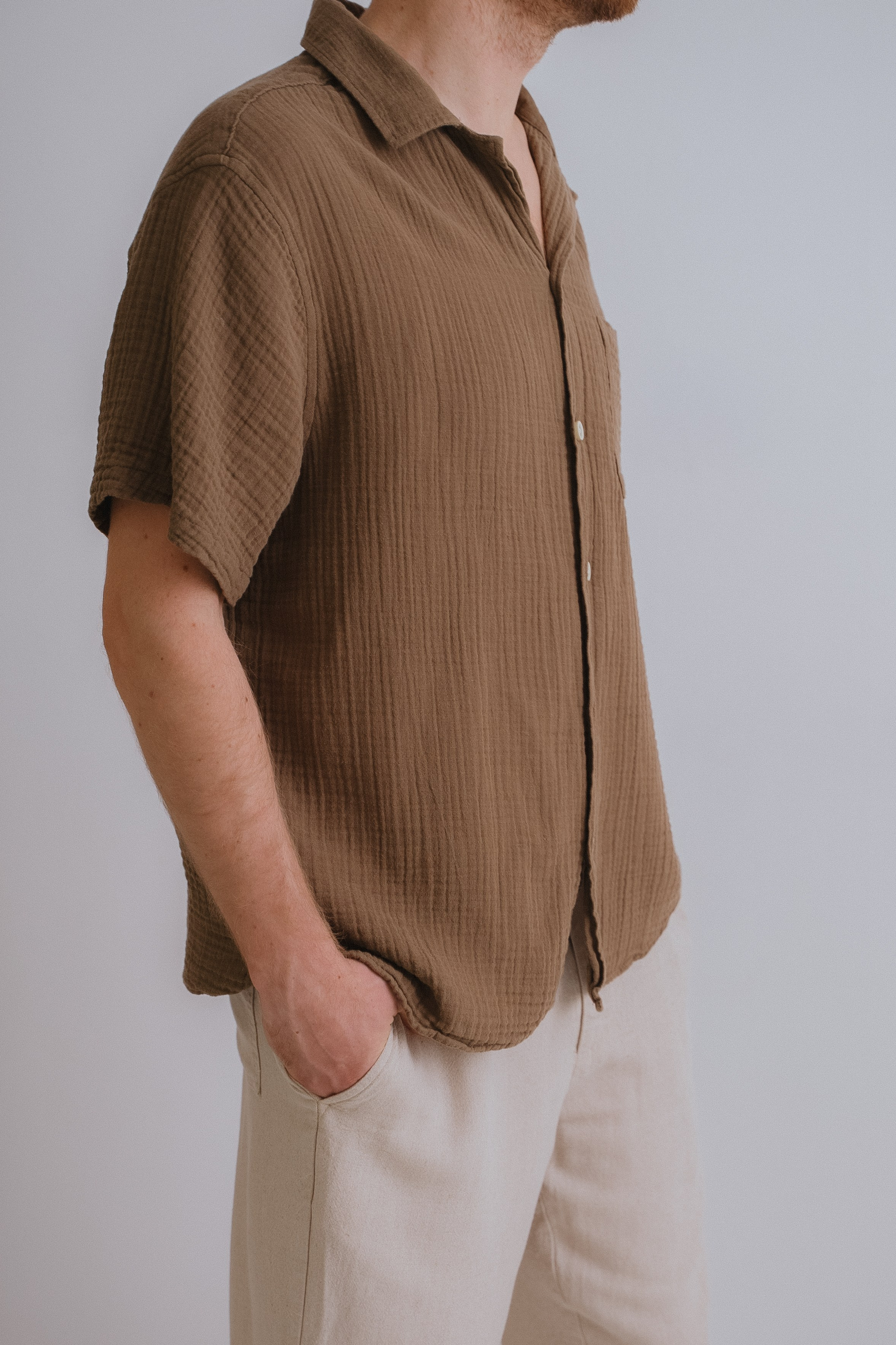 РУБАШКА МУСЛИНОВАЯ S-M. Фотостудия в Люберцах