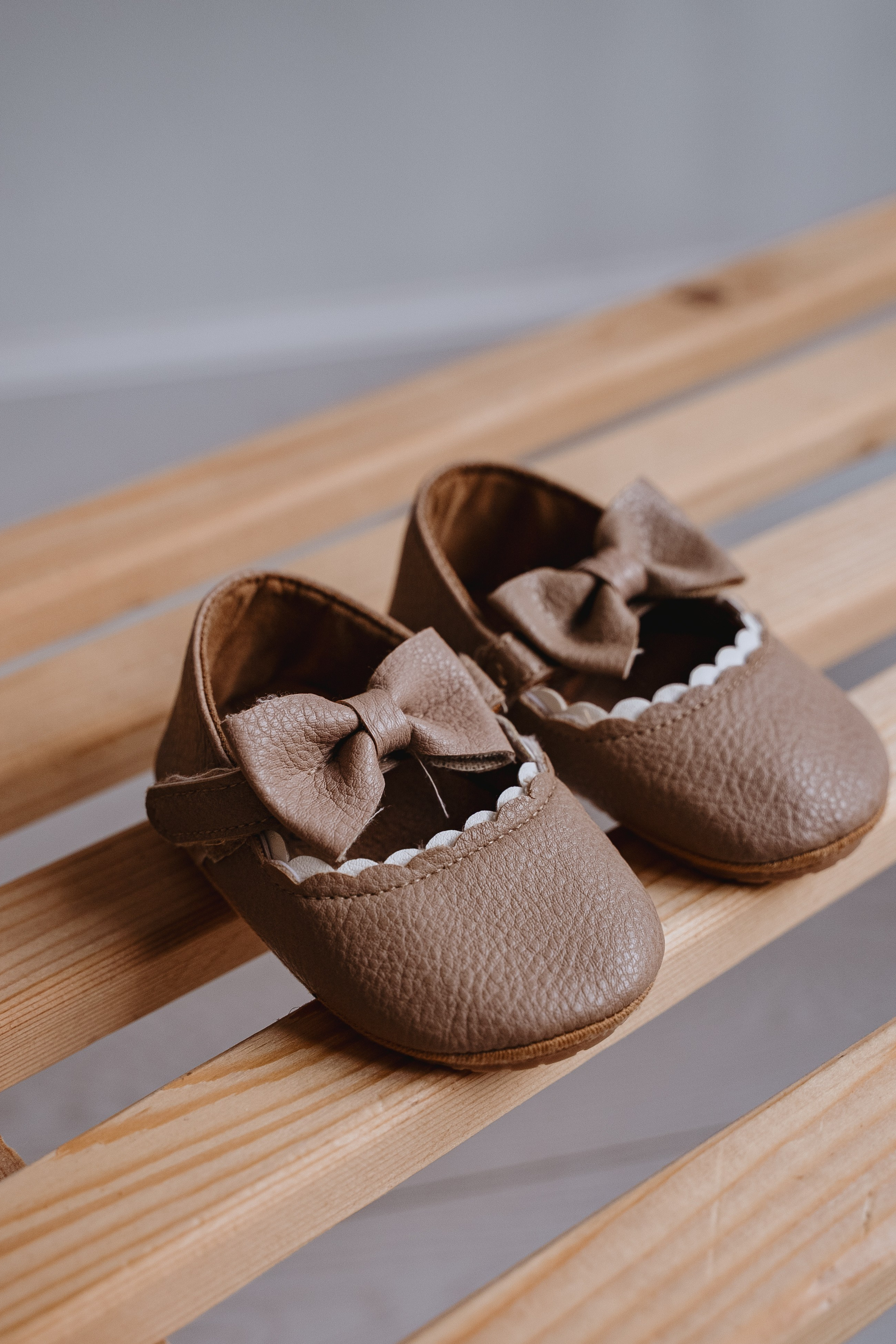 Пинетки бежевые для девочки размер 21 (13 см)