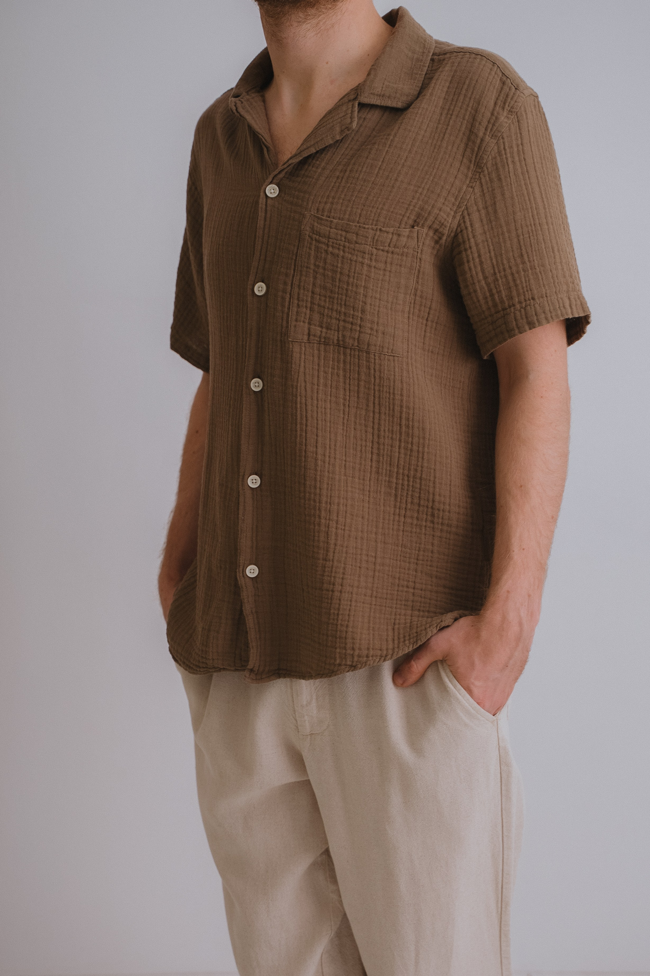 РУБАШКА МУСЛИНОВАЯ S-M. Фотостудия в Люберцах