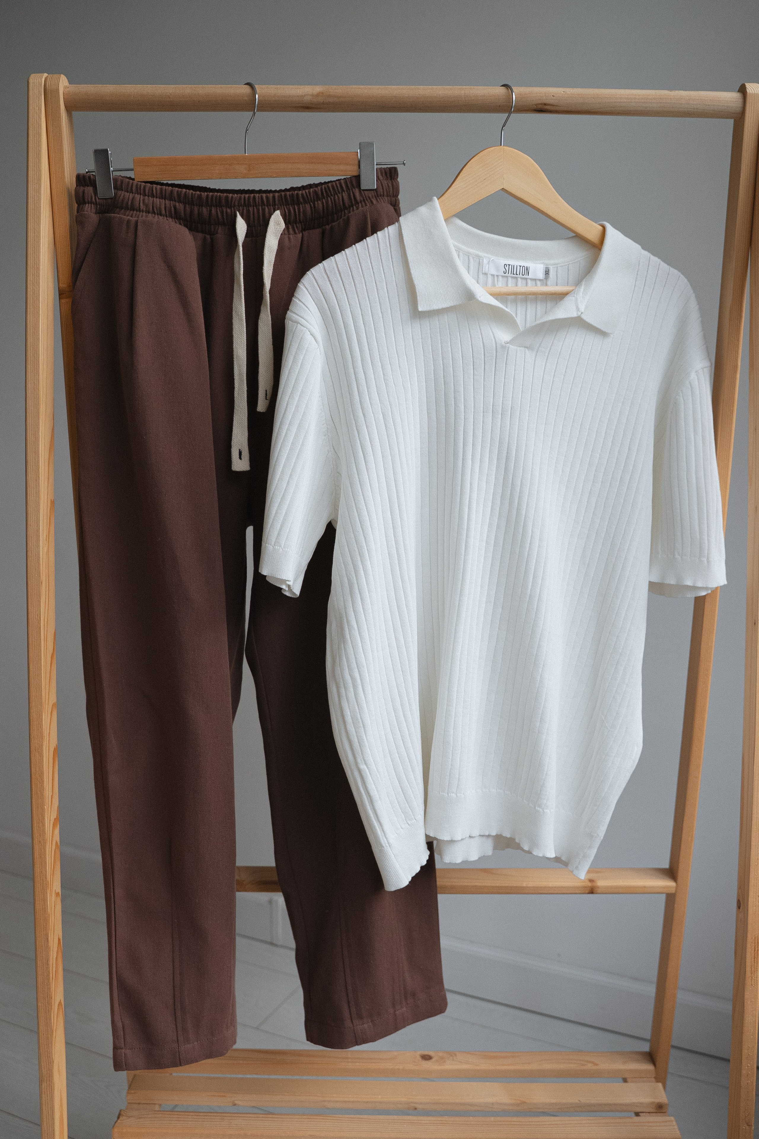 БЕЛОЕ ПОЛО В РУБЧИК XL. Фотостудия в Люберцах