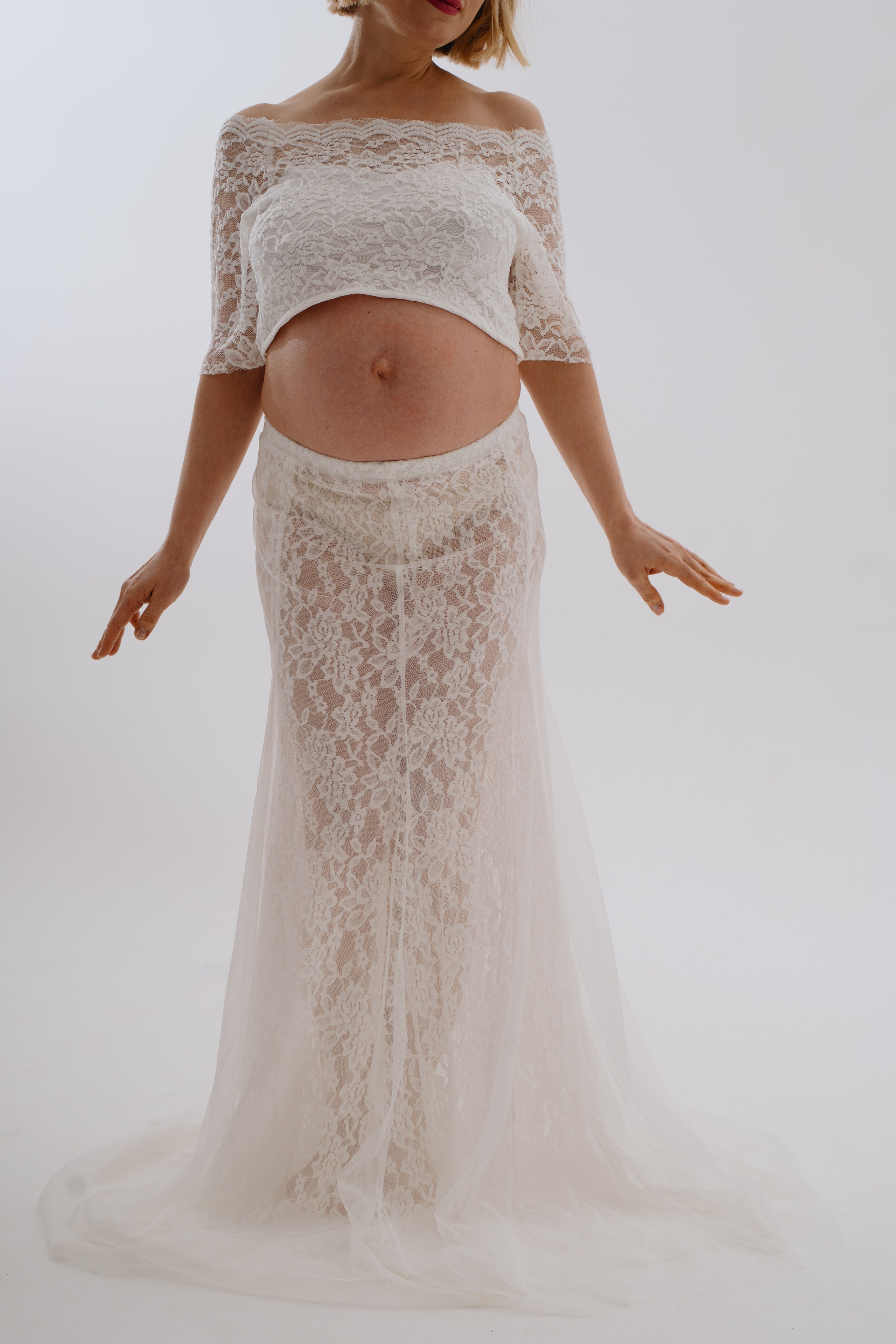 БЕЛЫЙ КРУЖЕВНОЙ ТОП И ЮБКА. Фотостудия в Люберцах