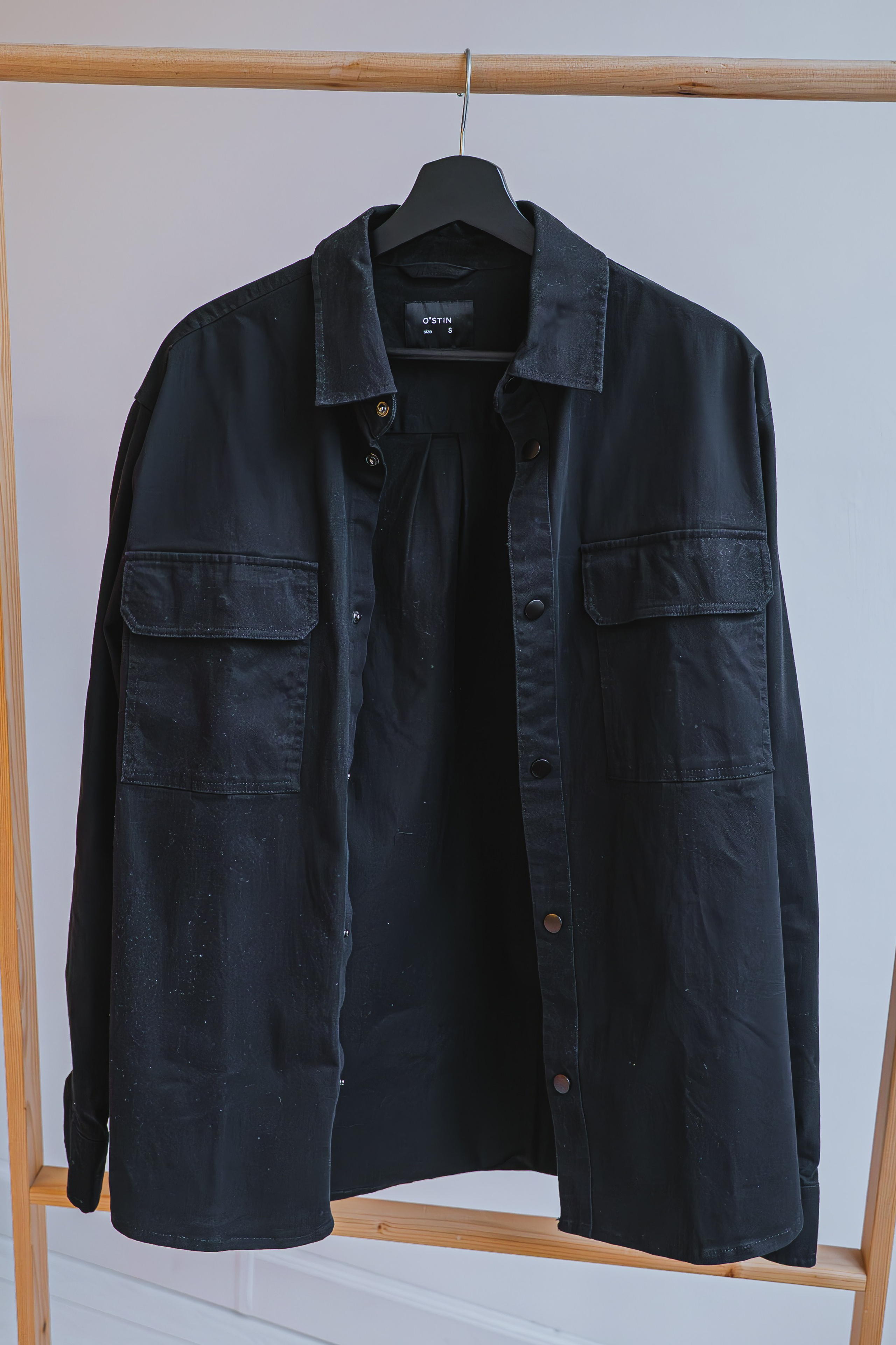 ЧЕРНАЯ ПЛОТНАЯ РУБАШКА 44-50. Фотостудия в Люберцах