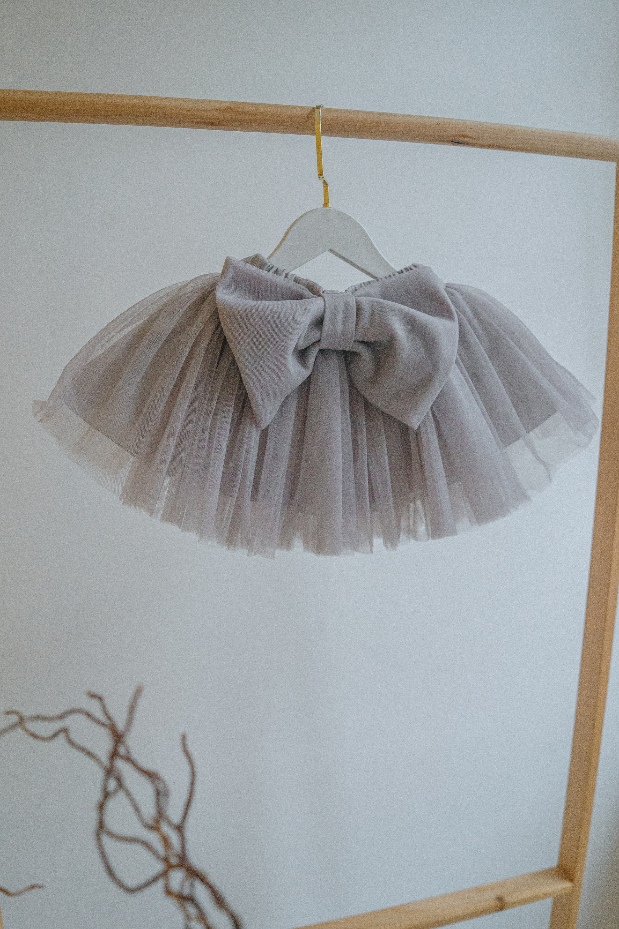 ЮБКА ПАЧКА С БАНТОМ СЕРАЯ 86