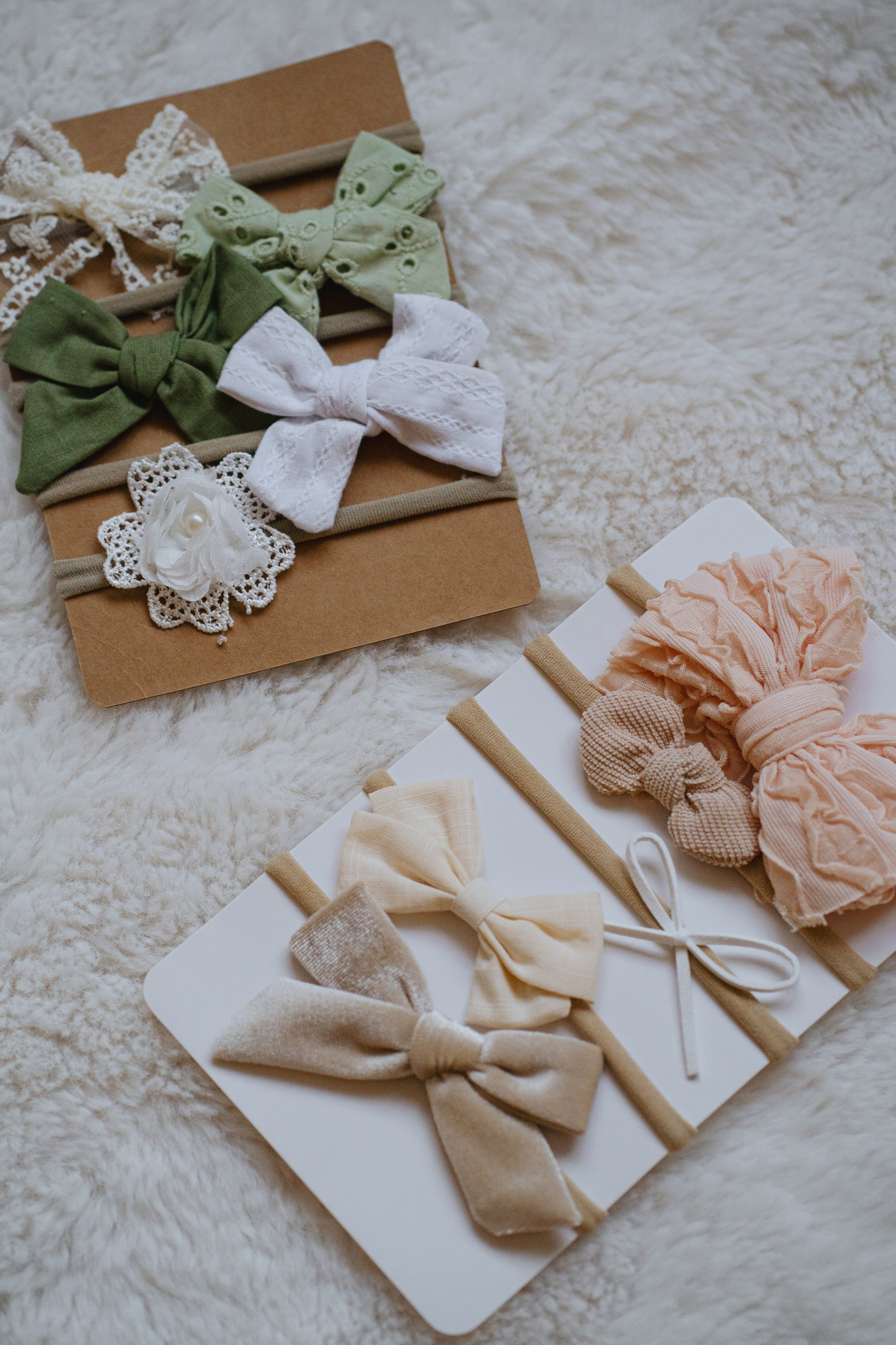 Повязки в виде бантов на голову 0-5 лет