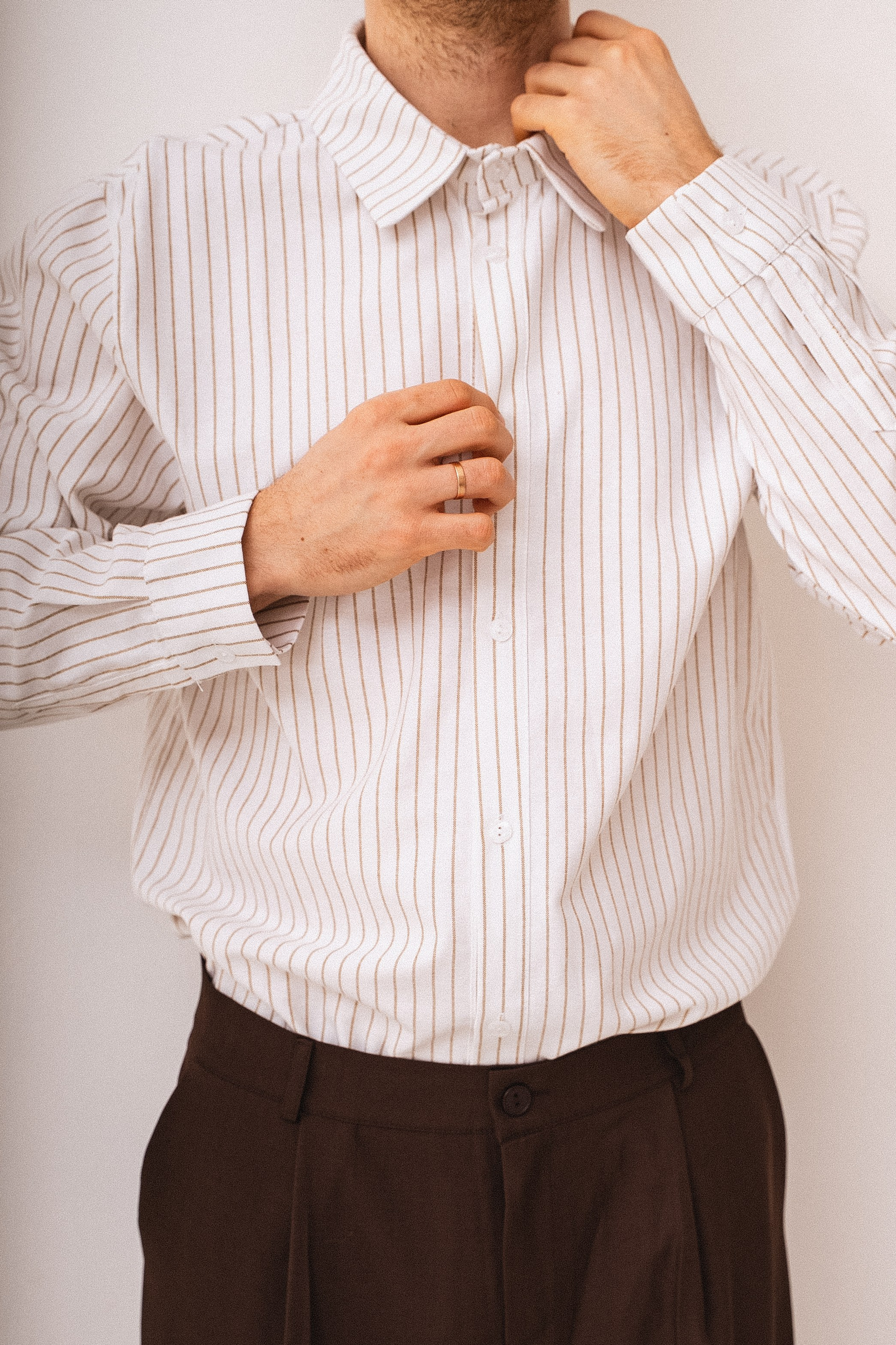 РУБАШКА В&nbsp;ПОЛОСКУ 52-54