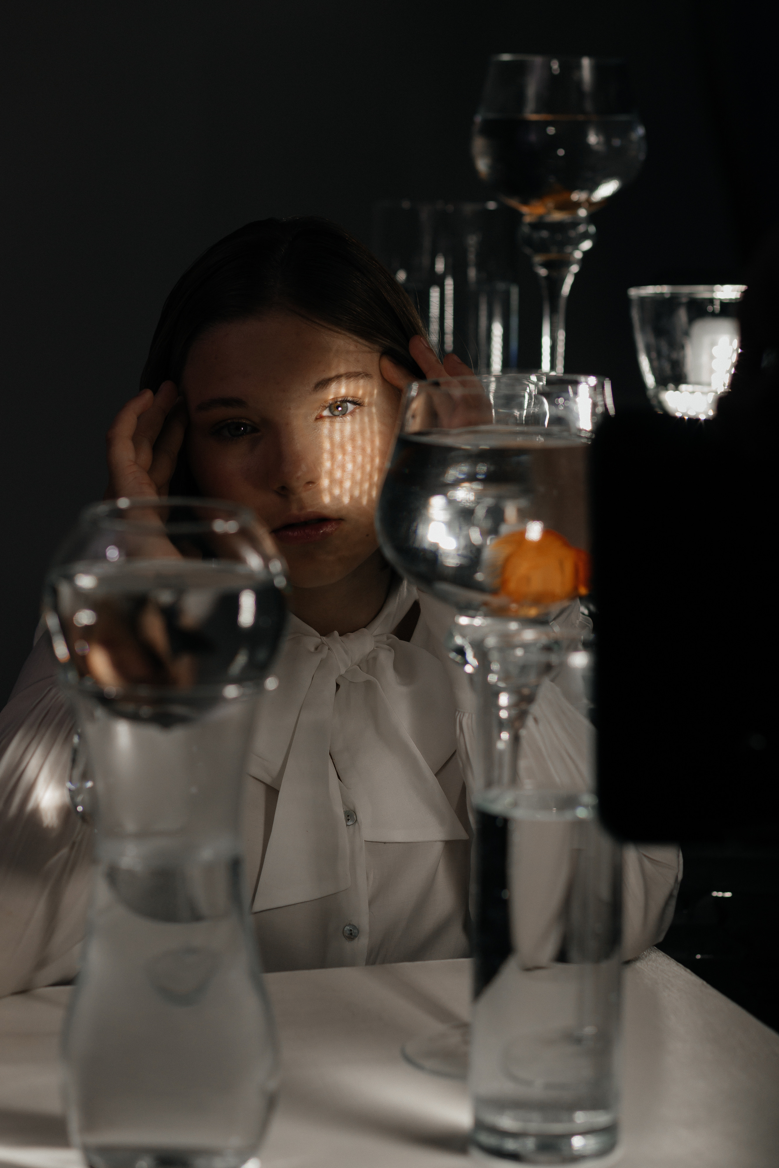 Проект с рыбками для модельного агенства. Фотограф в Москве