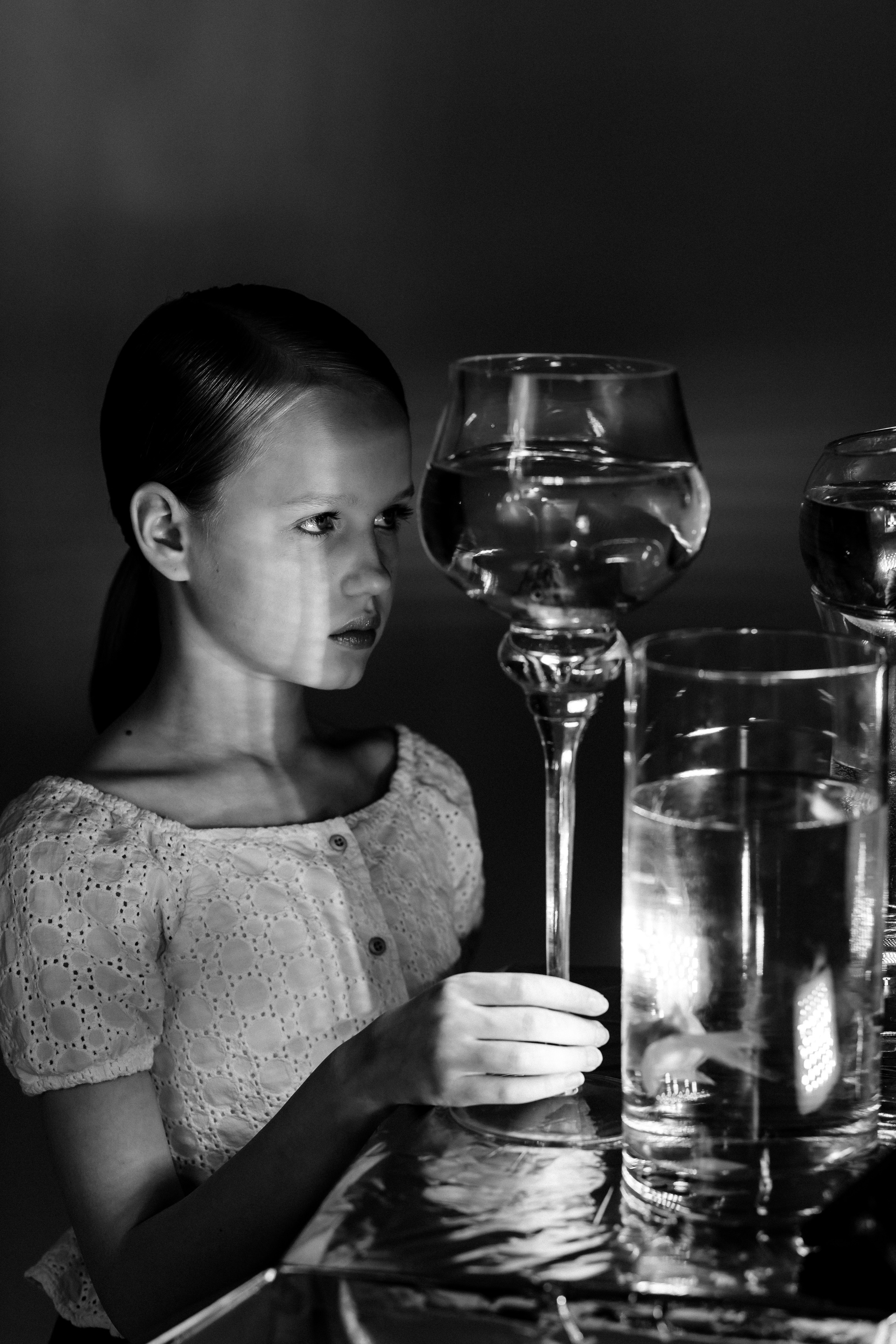 Проект с рыбками для модельного агенства. Фотограф в Москве