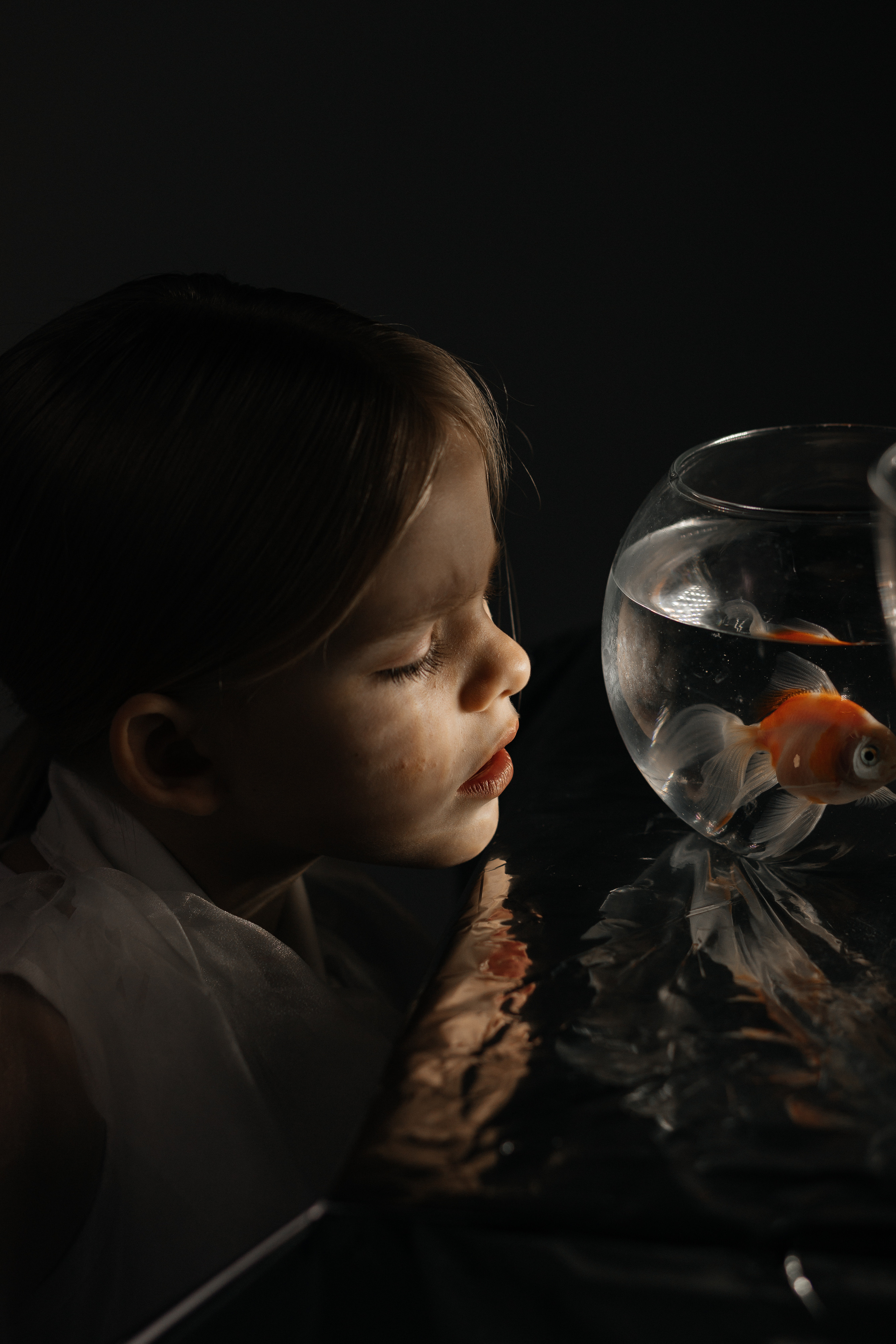 Проект с рыбками для модельного агенства. Фотограф в Москве