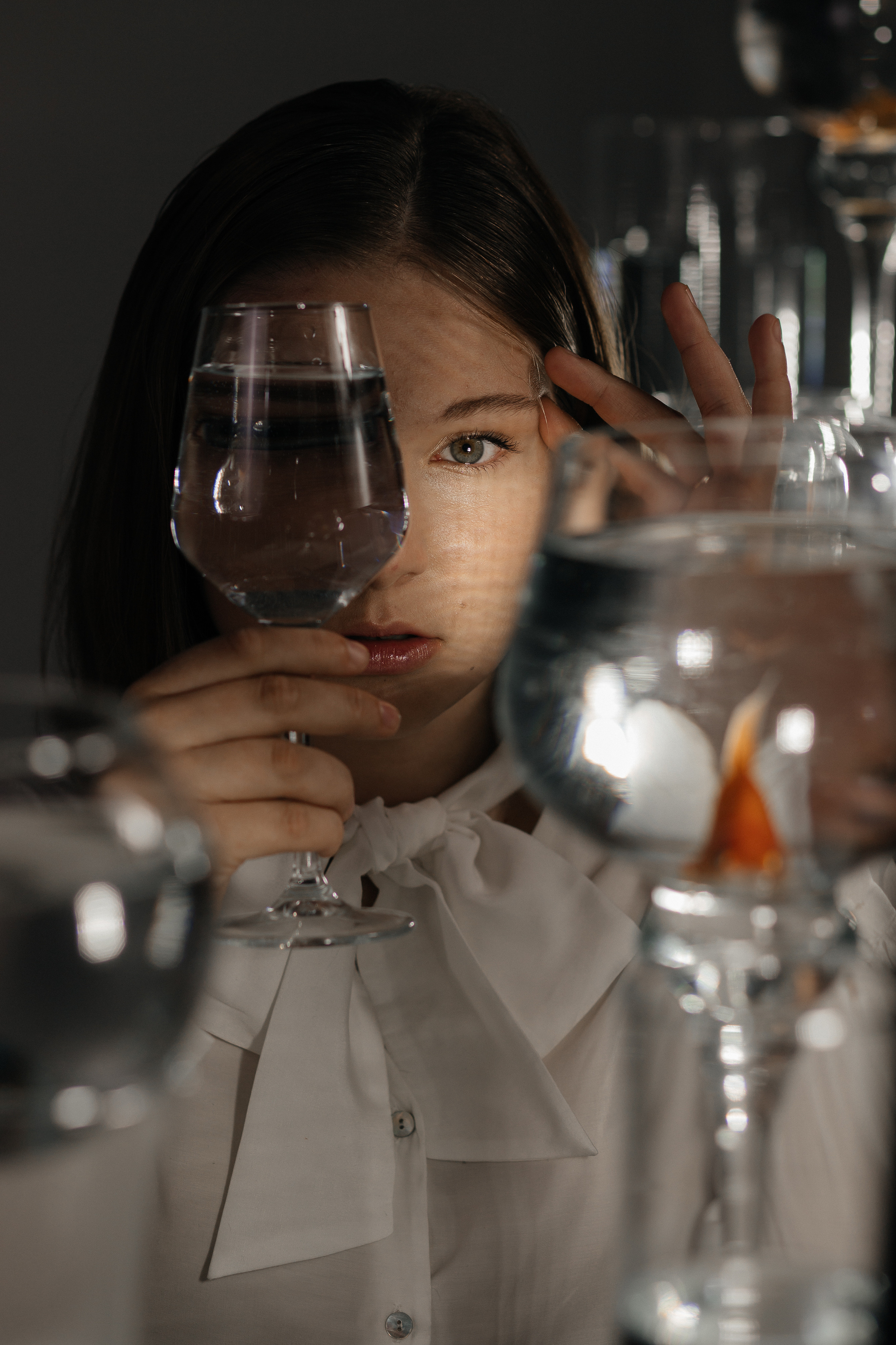 Проект с рыбками для модельного агенства. Фотограф в Москве