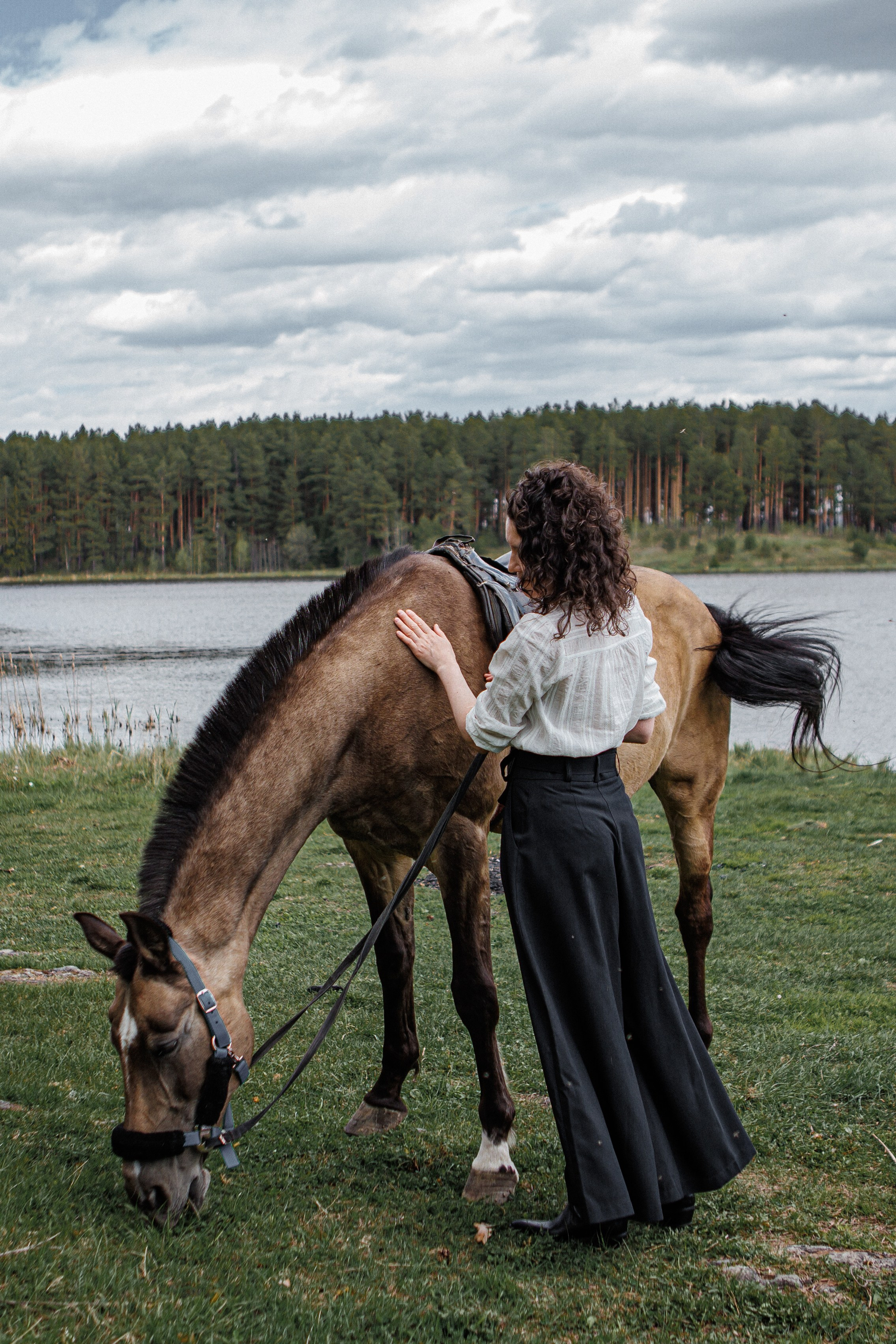 Съемка с лошадьми
