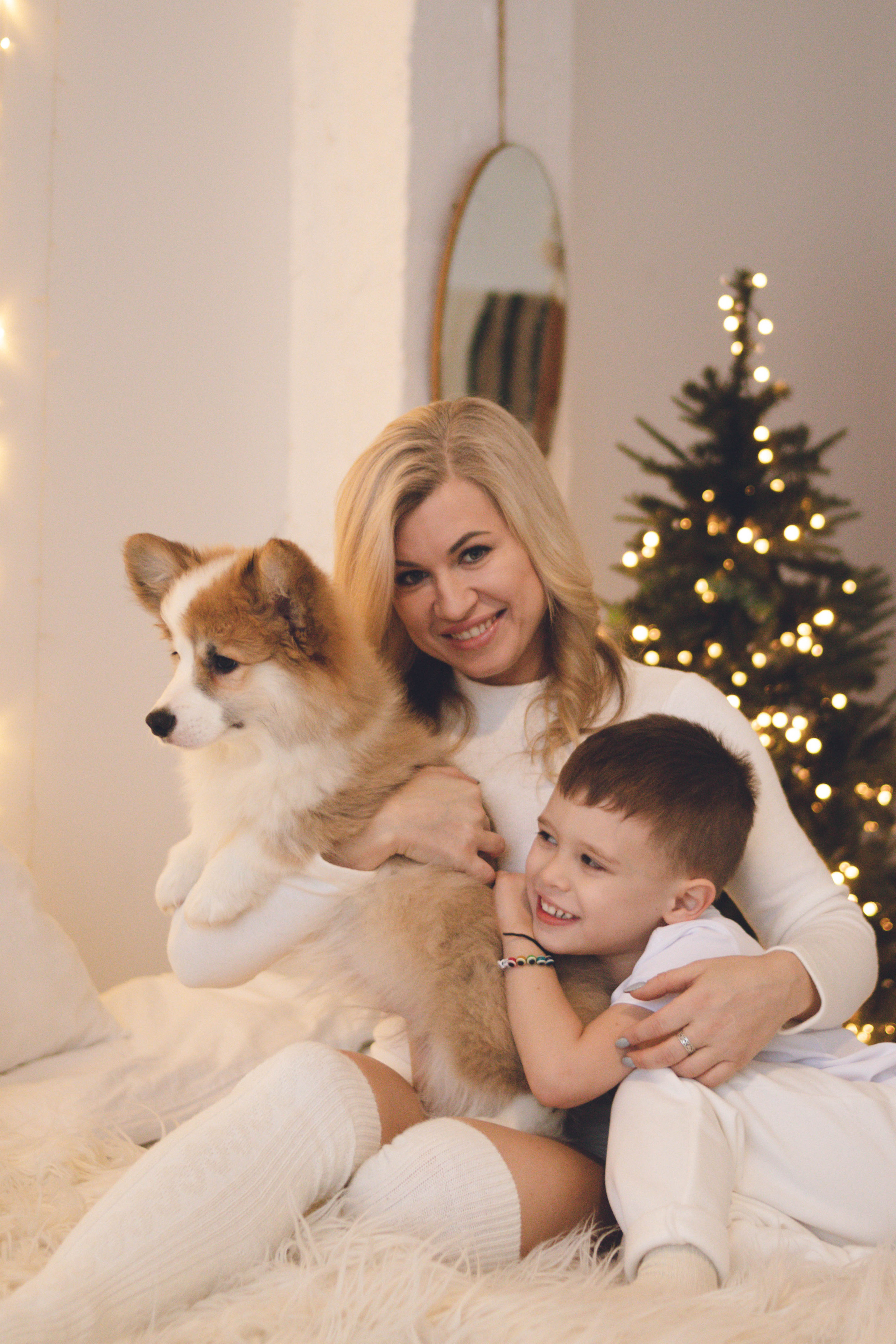 Семейная фотосессия с четвероногими друзьями. Фотограф в Санкт-Петербурге Полина Федорова