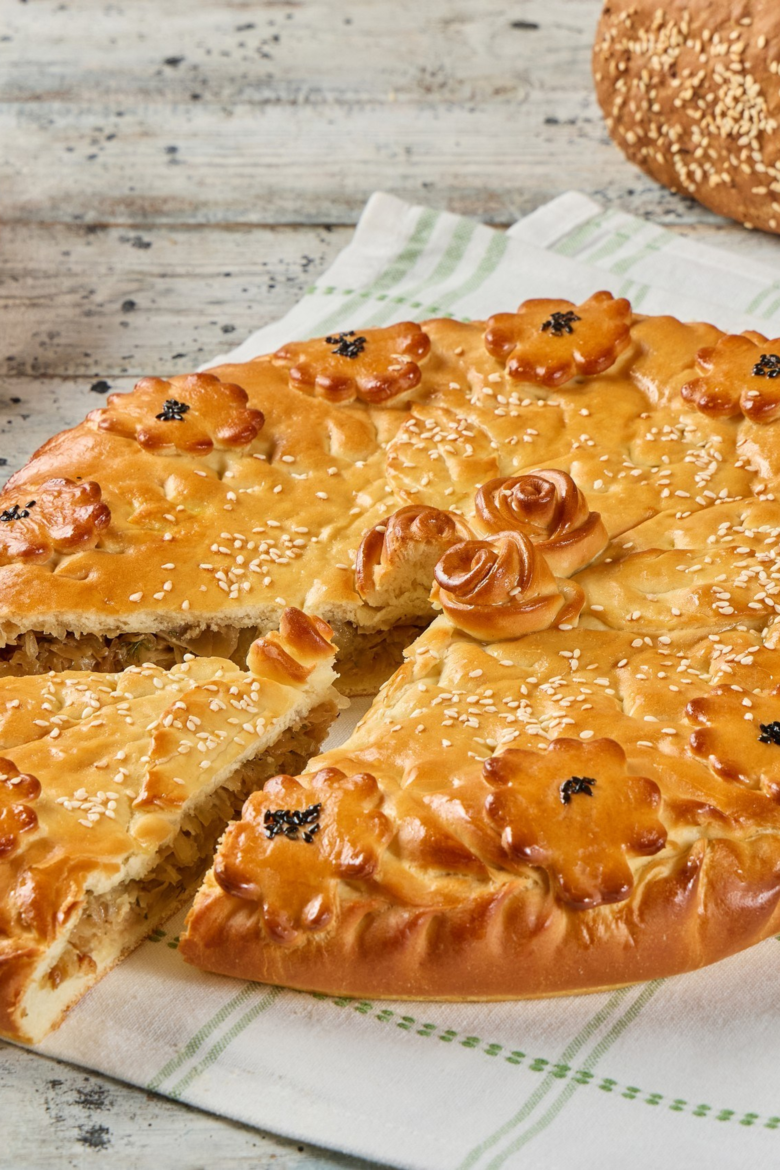 пирог с капустой