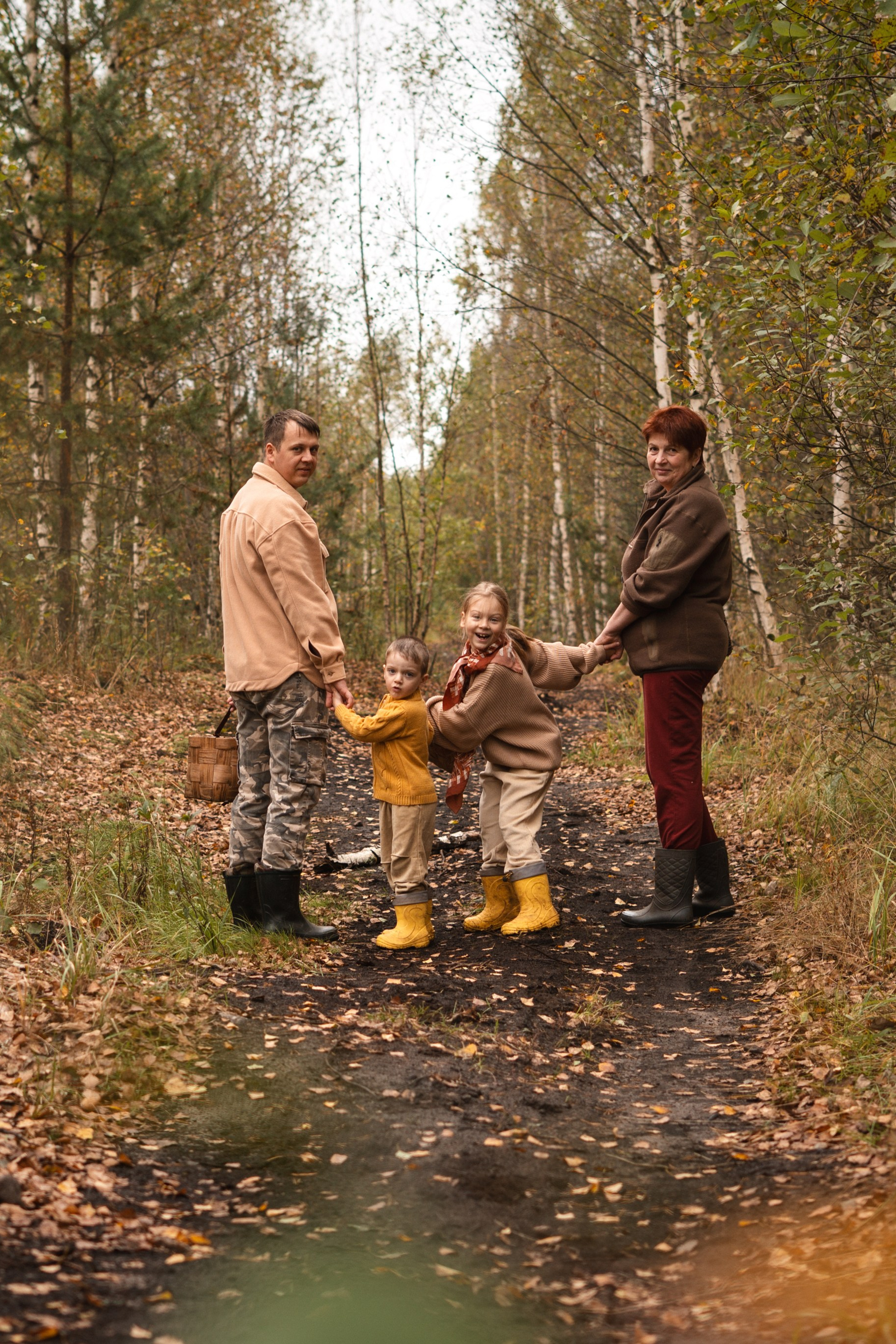 Семейная съемка на улице