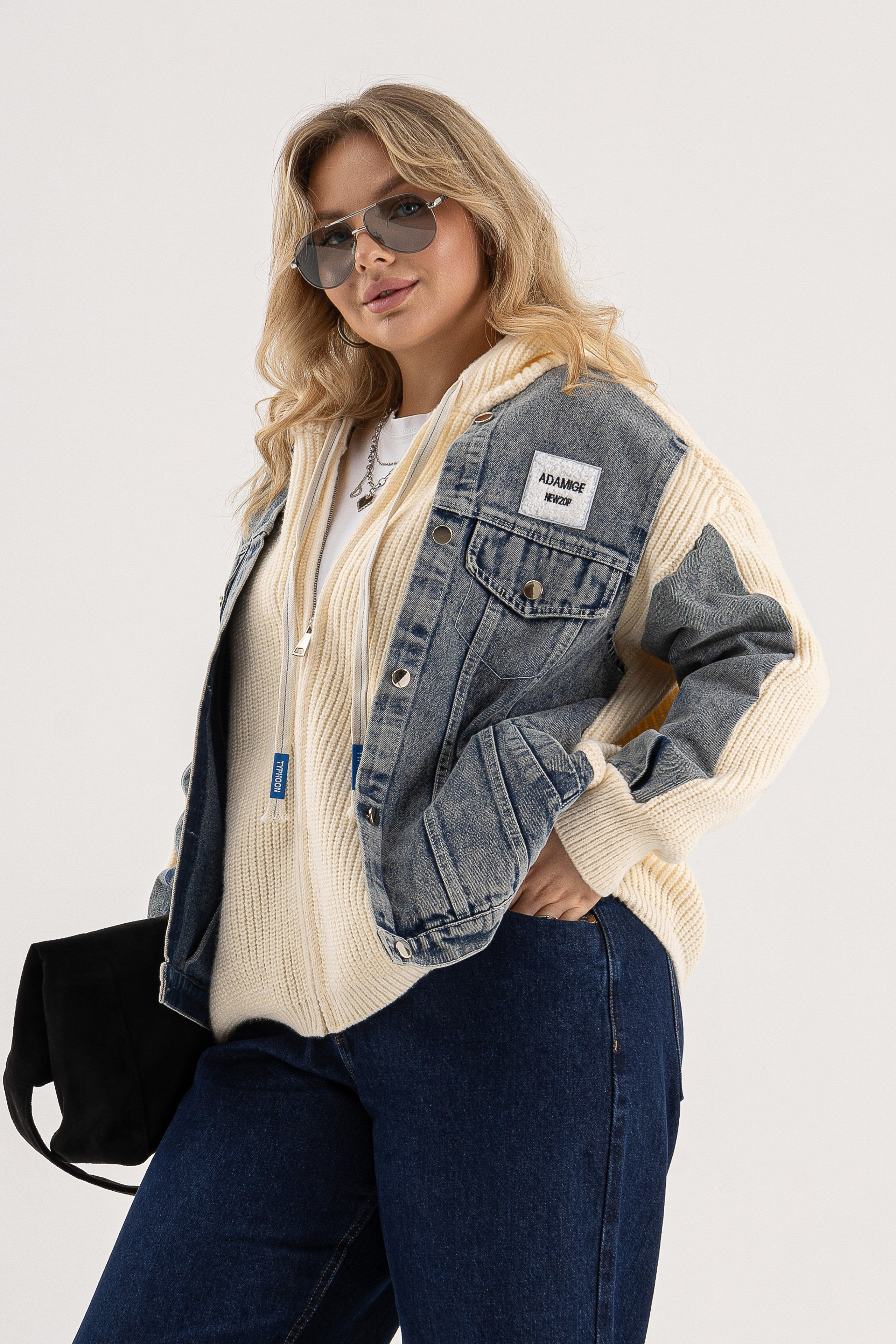 Джинсовая кофта. Фото для маркетплейсов в самых сочных локациях города Сочи