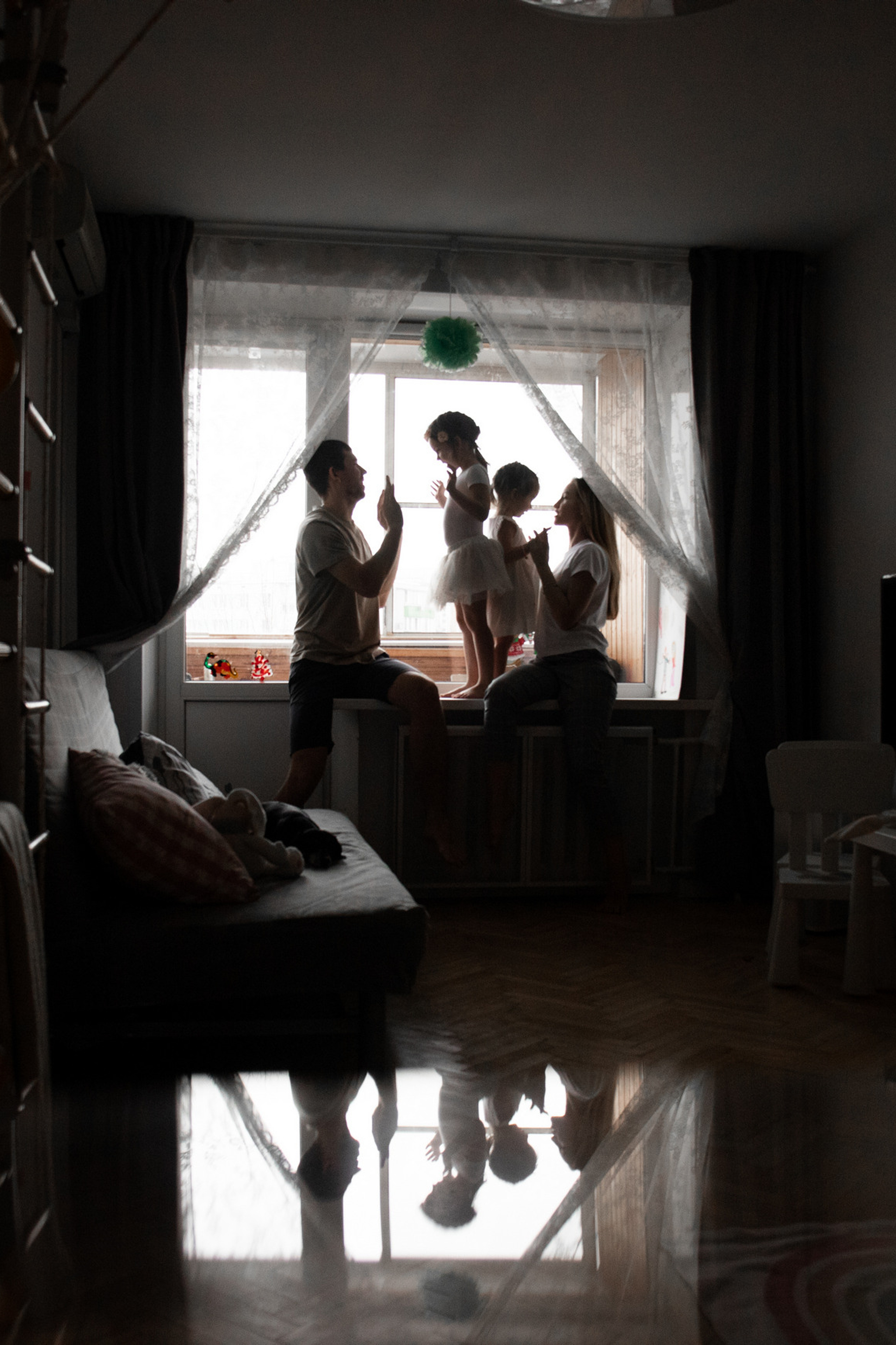 Домашняя семейная фотосессия