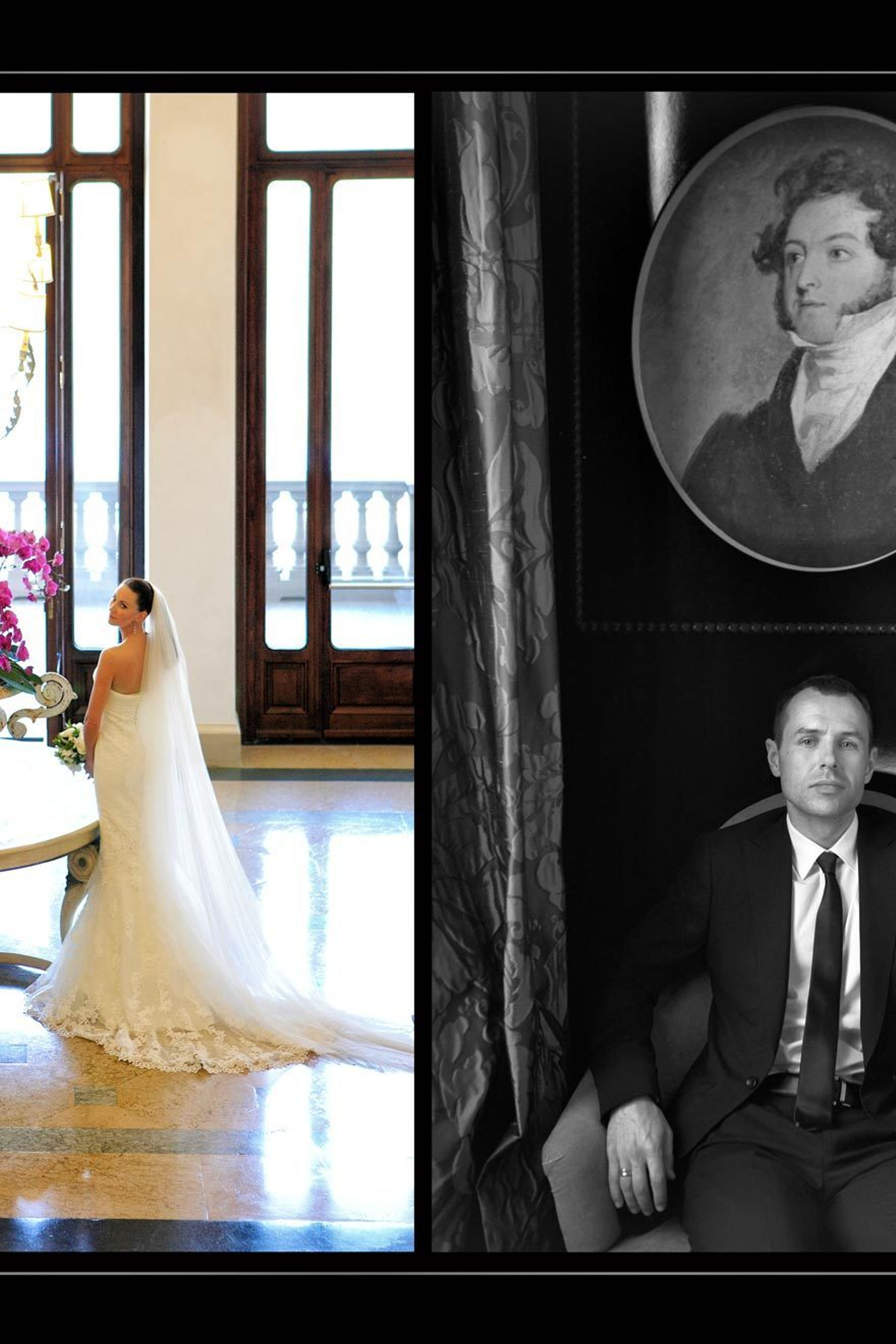 Свадьба для двоих в Беладжио. Свадебная фотосессия на виллах "Como". Дмитрий Лившиц - фотограф. Москва