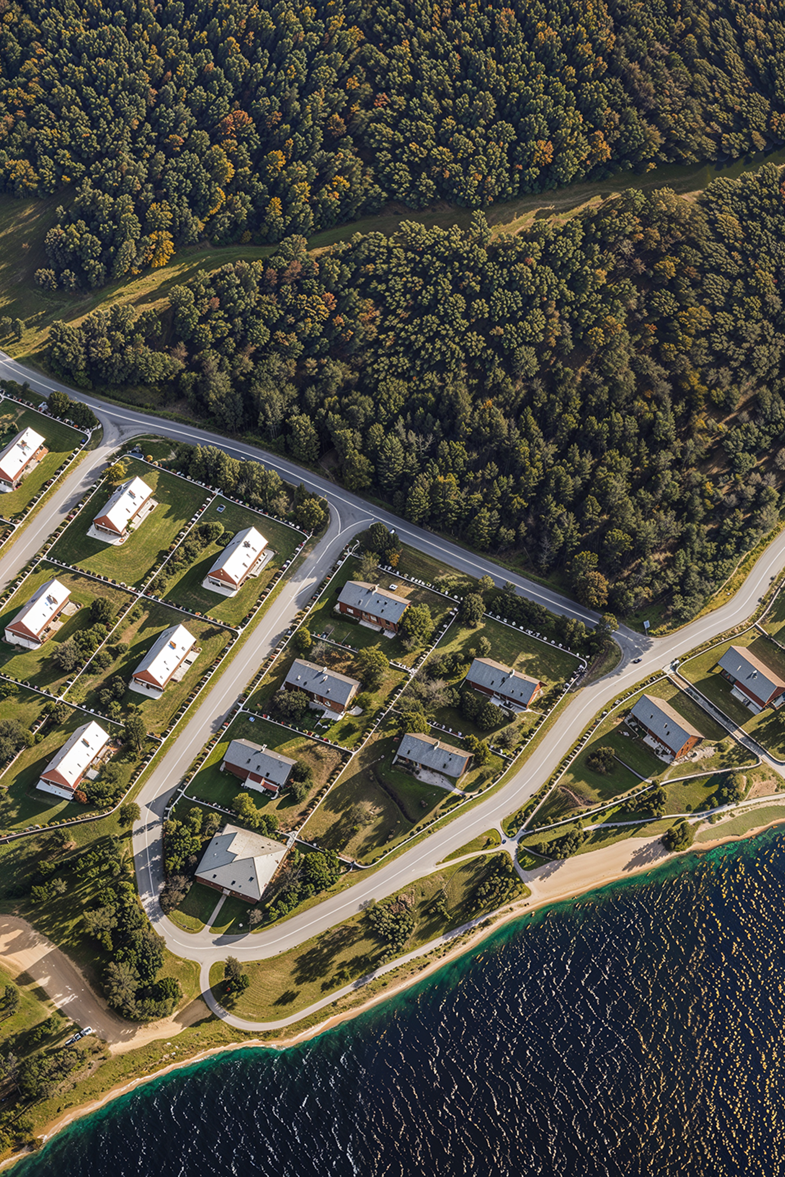 Визуализация генерального плана базы отдыха