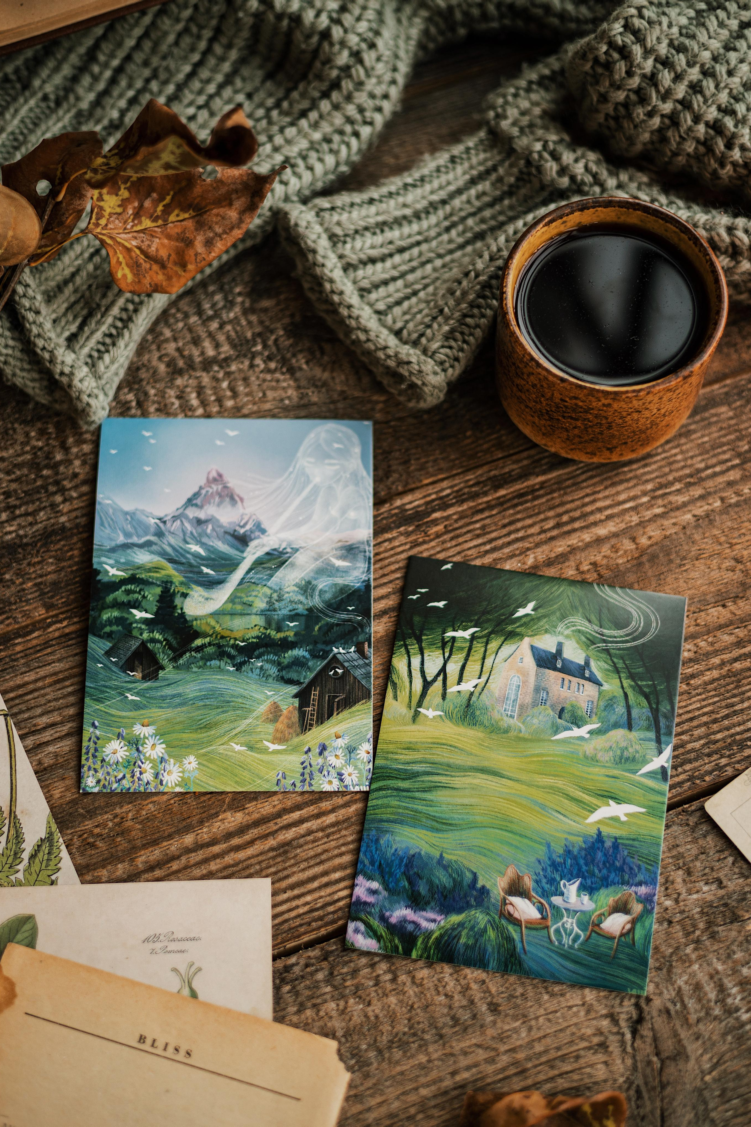 Открытки cedar.cards. Предметный фотограф Марина Москаленко