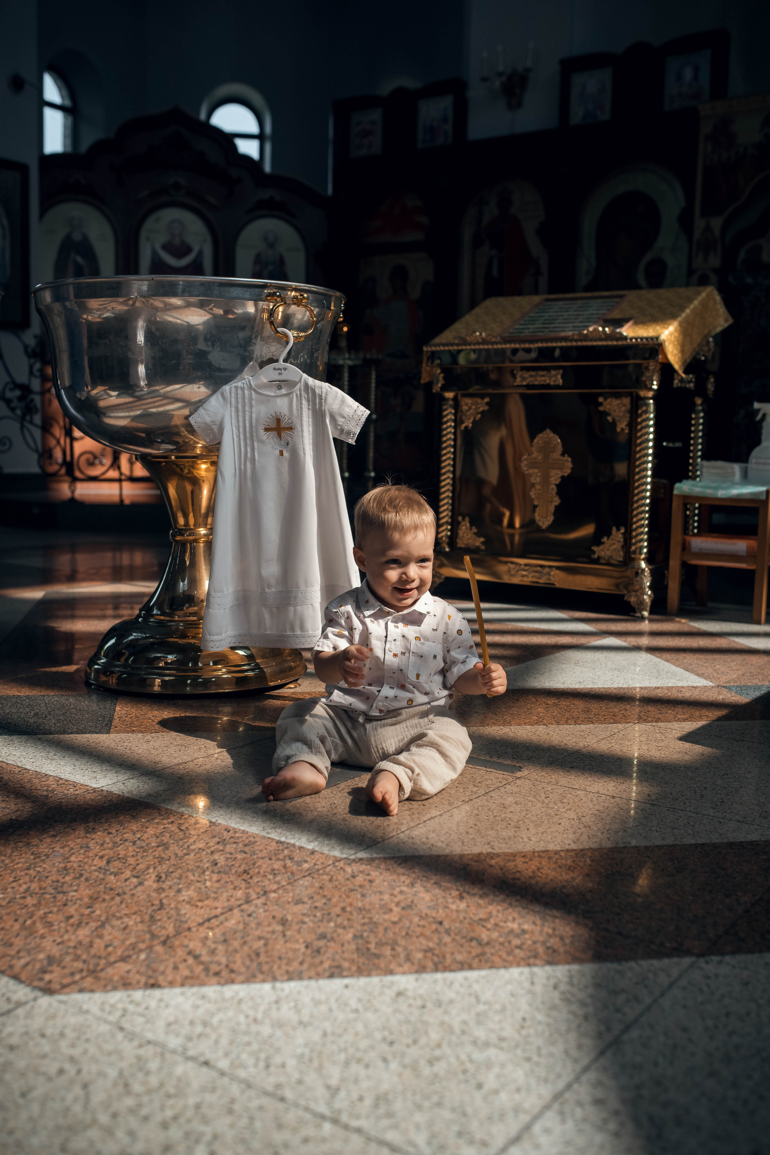 Таинство Крещение Давида. Храм Всех Святых Мамаев Курган г. Волгоград