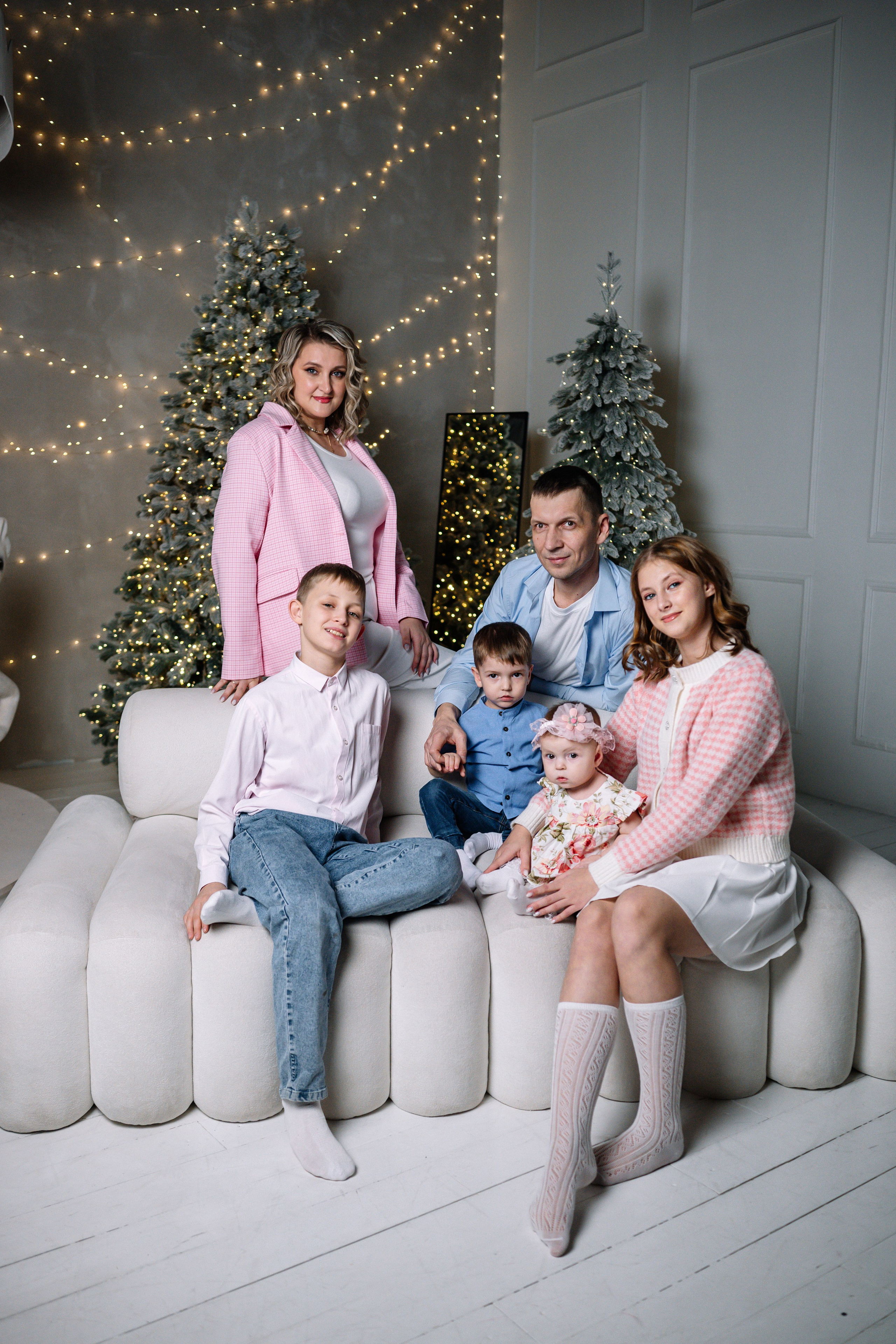 Новогодняя семейная фотосессия.