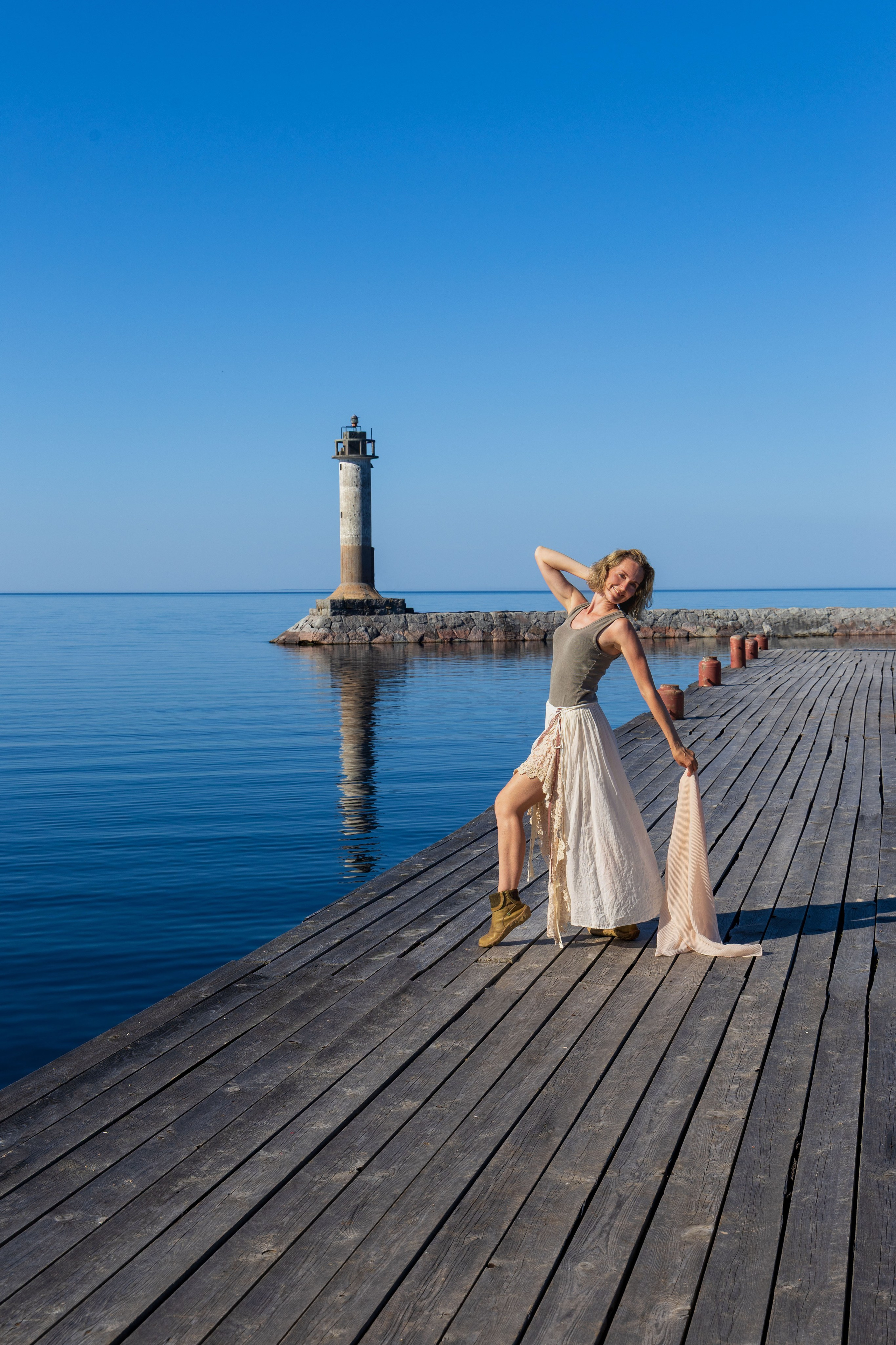 Юля на маяке