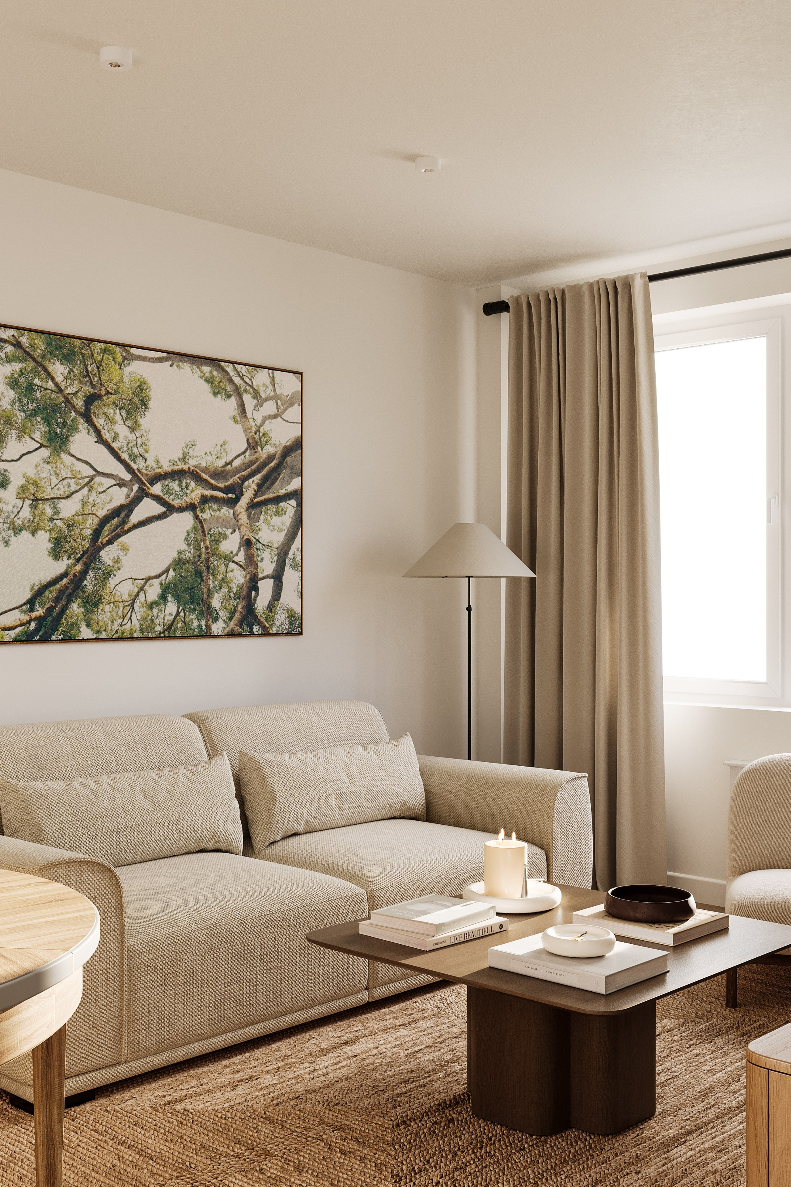 Визуализация квартиры. Дизайнер: Кира Спанова