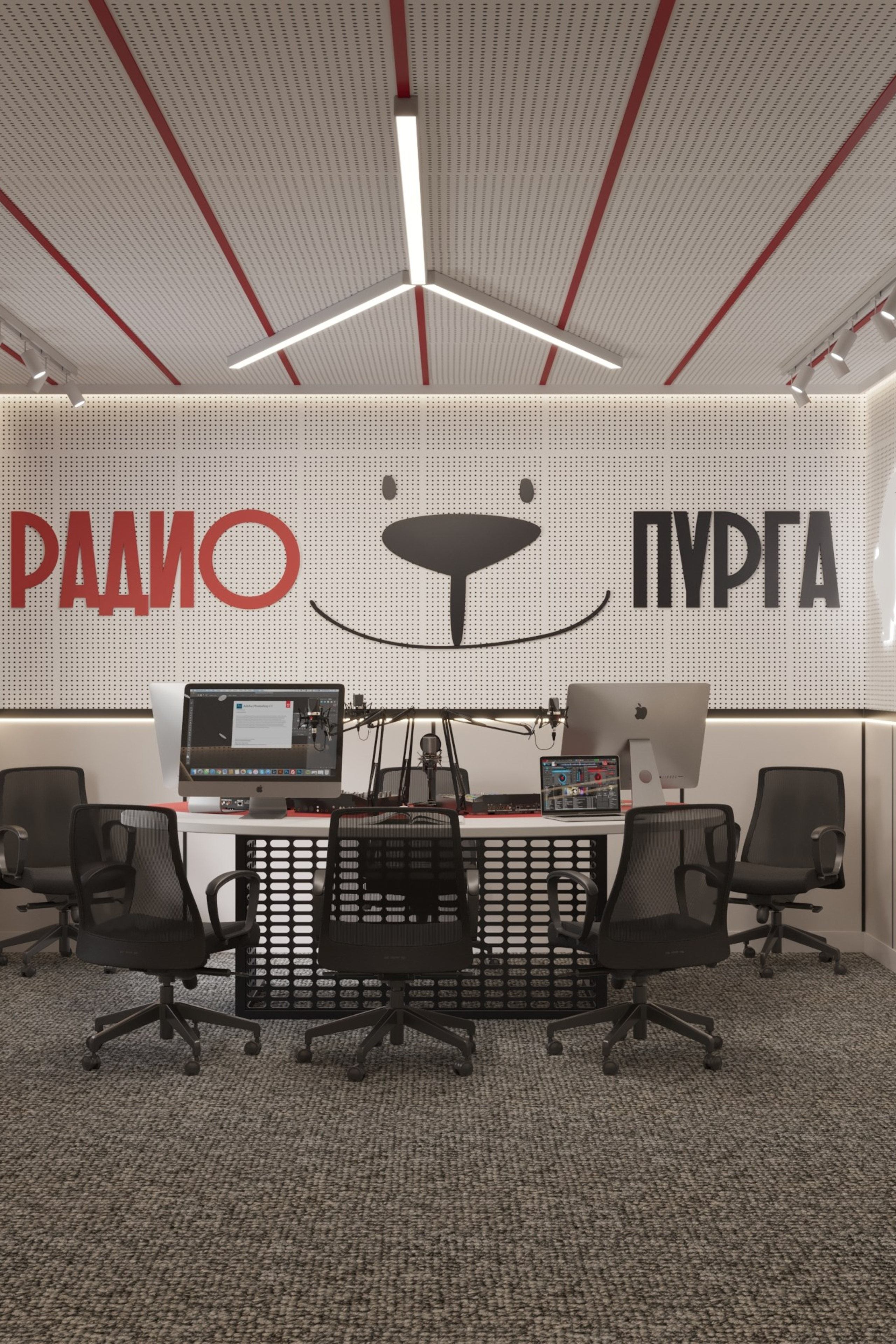 Эфирная студия радиостанции