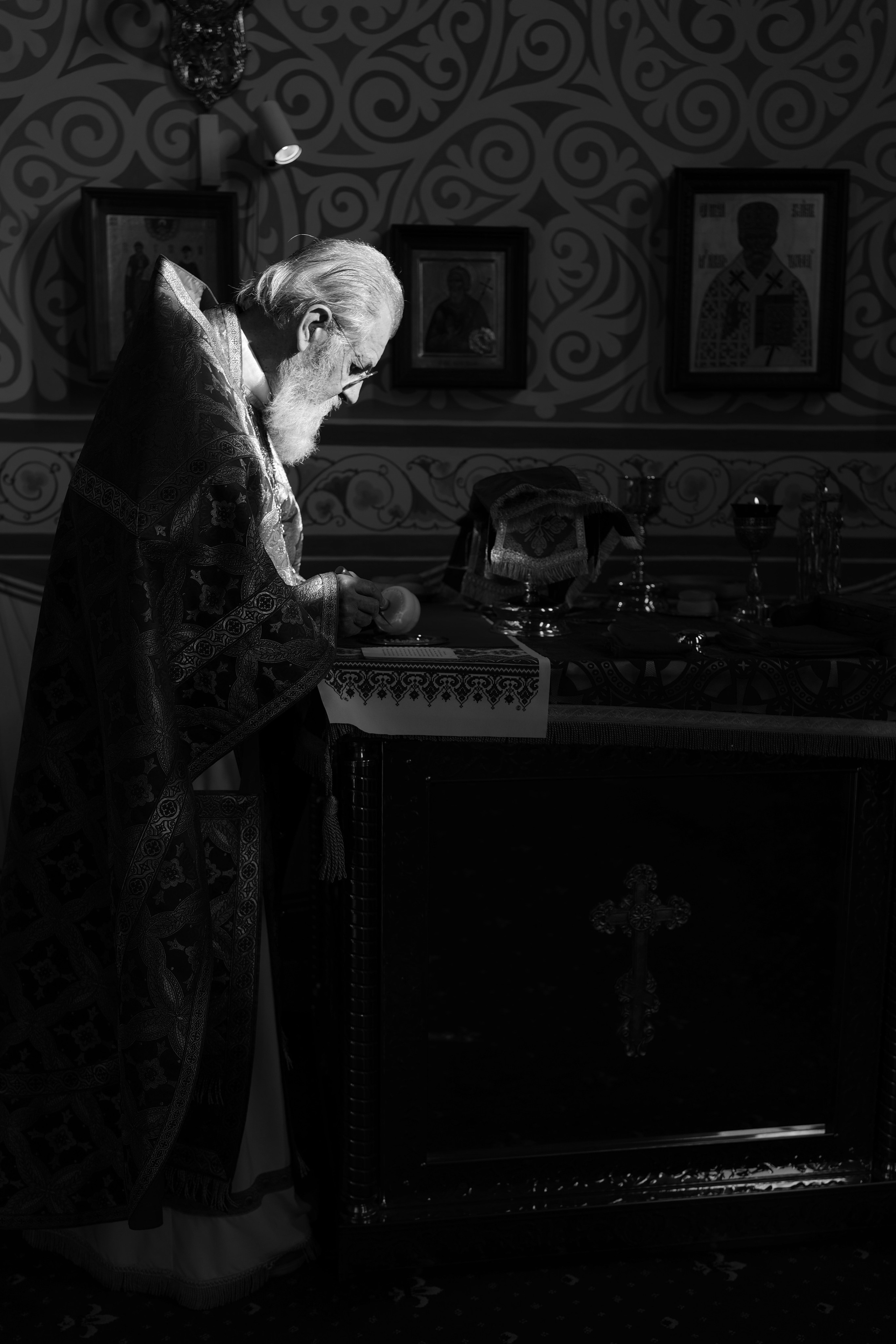 Всенощное бдение на Покров в храме прп. Андрея Рублева. Церковный фотограф