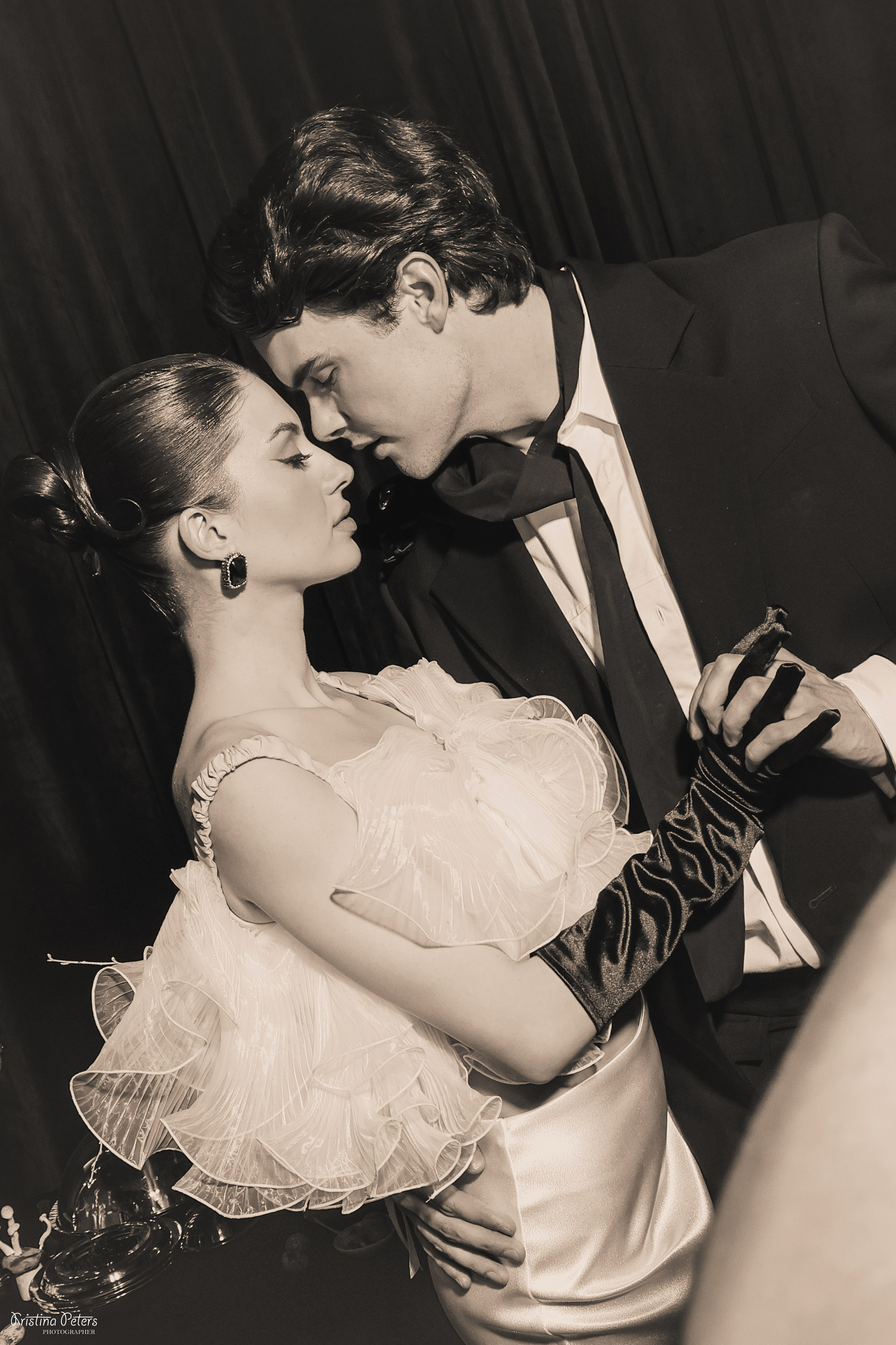 Ретро свадьба черно-белое