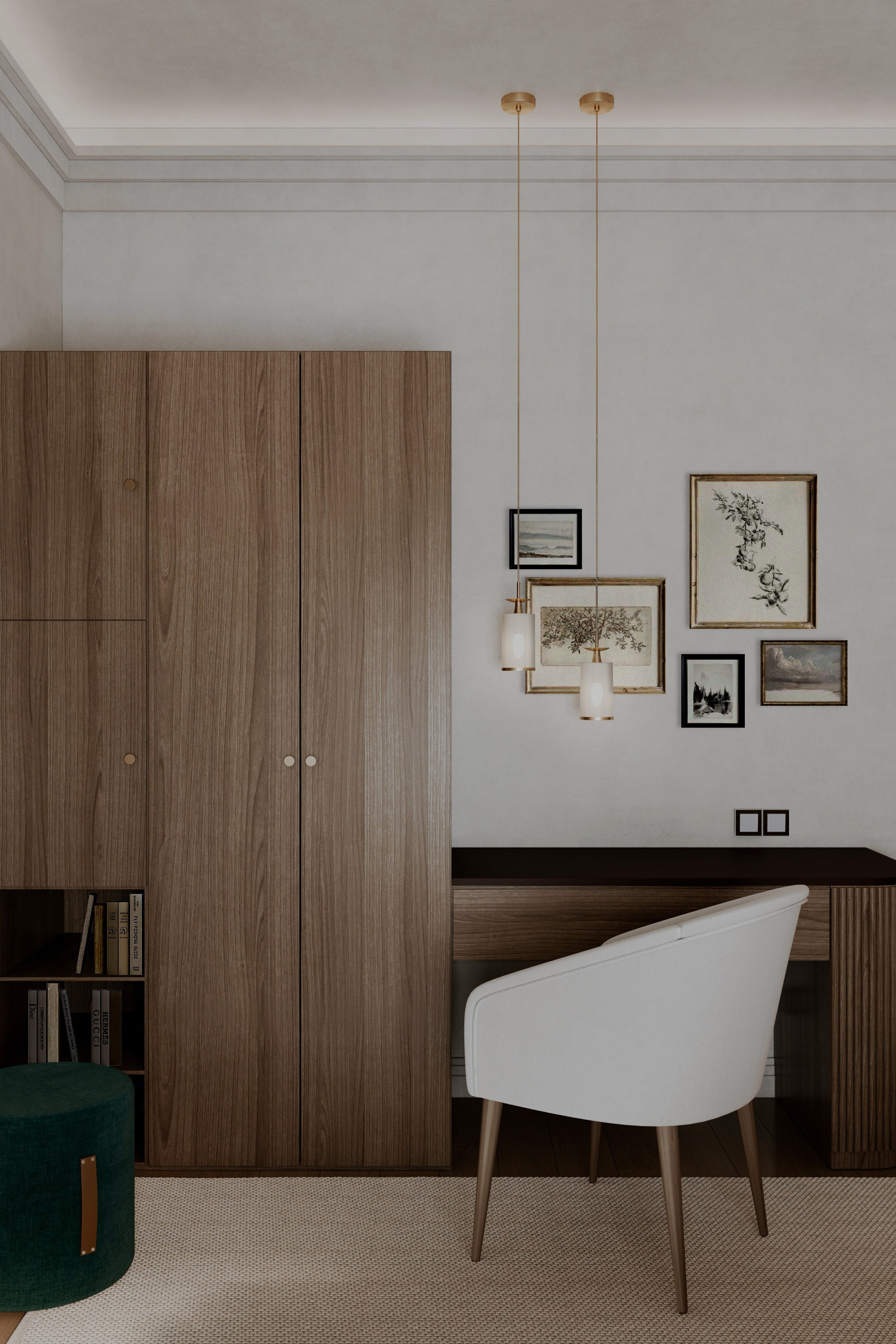 Интерьер спальни в загородном доме. Дизайнер- искусствовед Татьяна Бефус | Живые интерьеры с искусством & историей