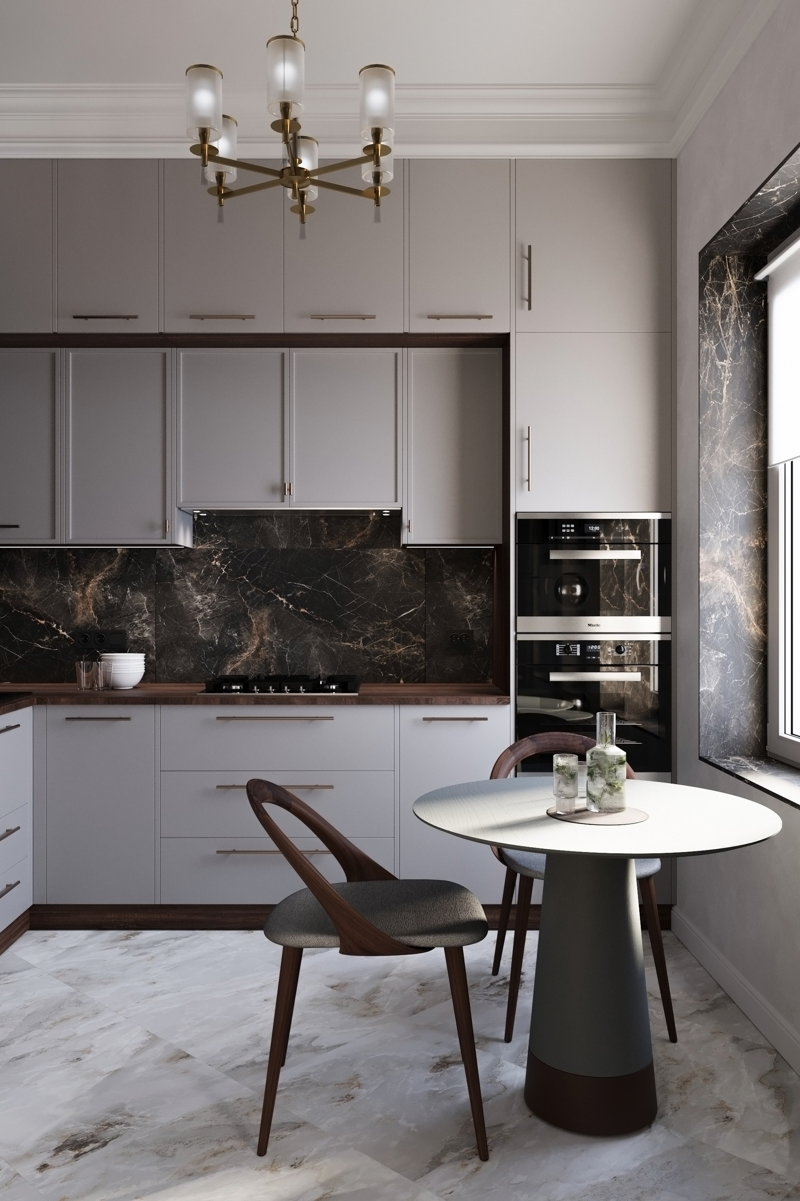 Проект интерьера кухни в Сталинке. Дизайнер- искусствовед Татьяна Бефус | Живые интерьеры с искусством & историей