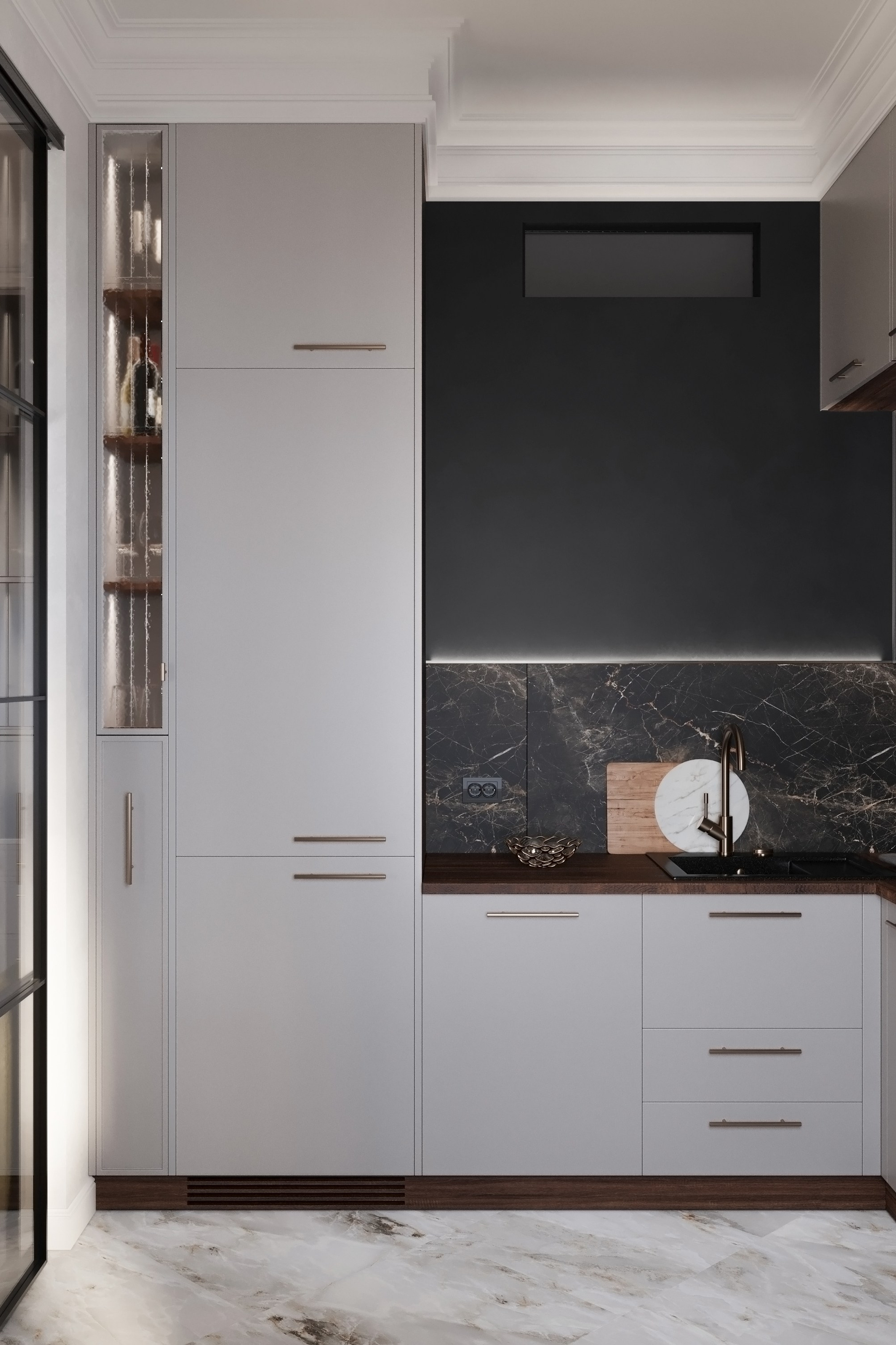 Проект интерьера кухни в Сталинке. Дизайнер- искусствовед Татьяна Бефус | Живые интерьеры с искусством & историей