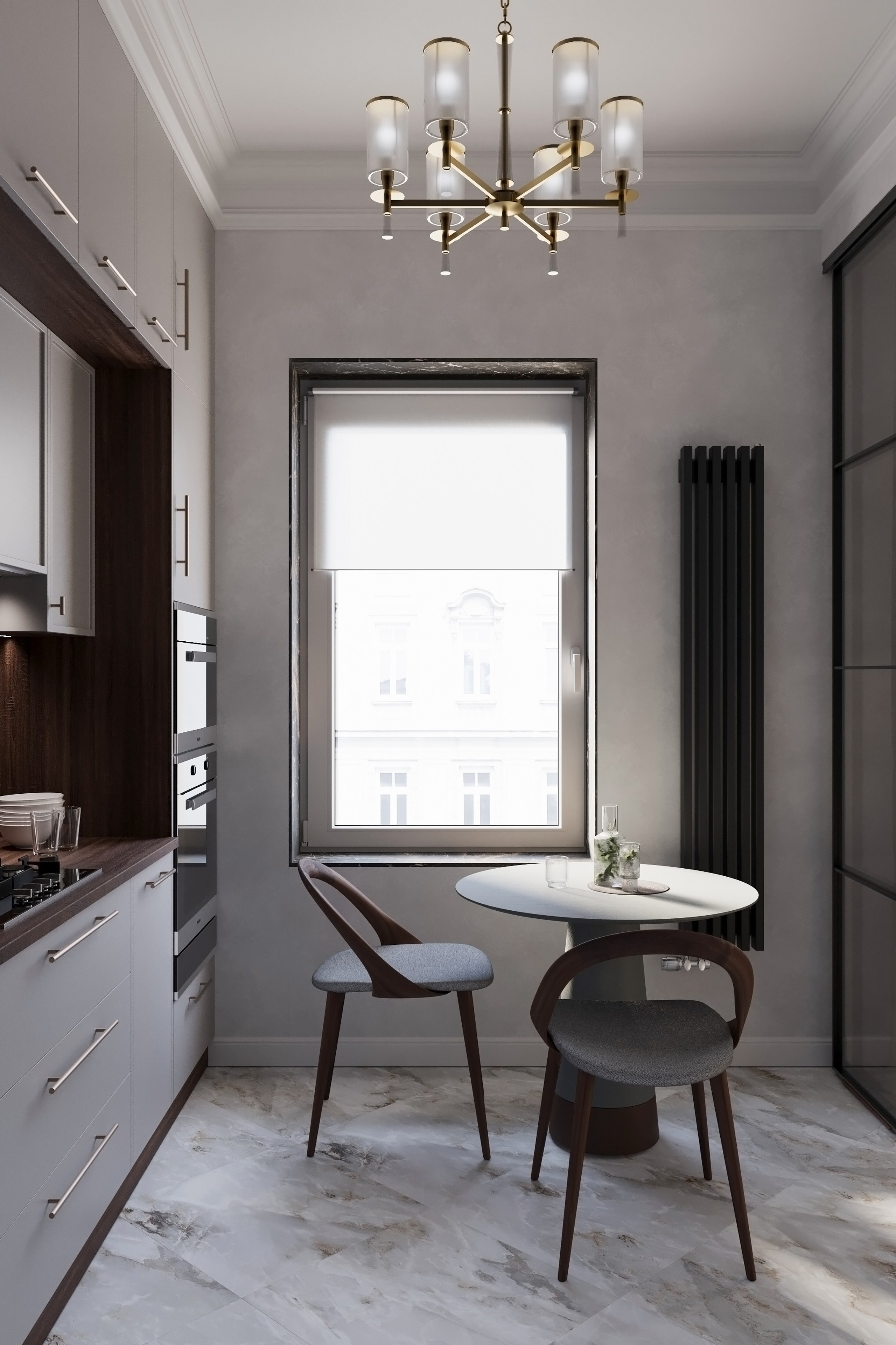 Проект интерьера кухни в Сталинке. Дизайнер- искусствовед Татьяна Бефус | Живые интерьеры с искусством & историей