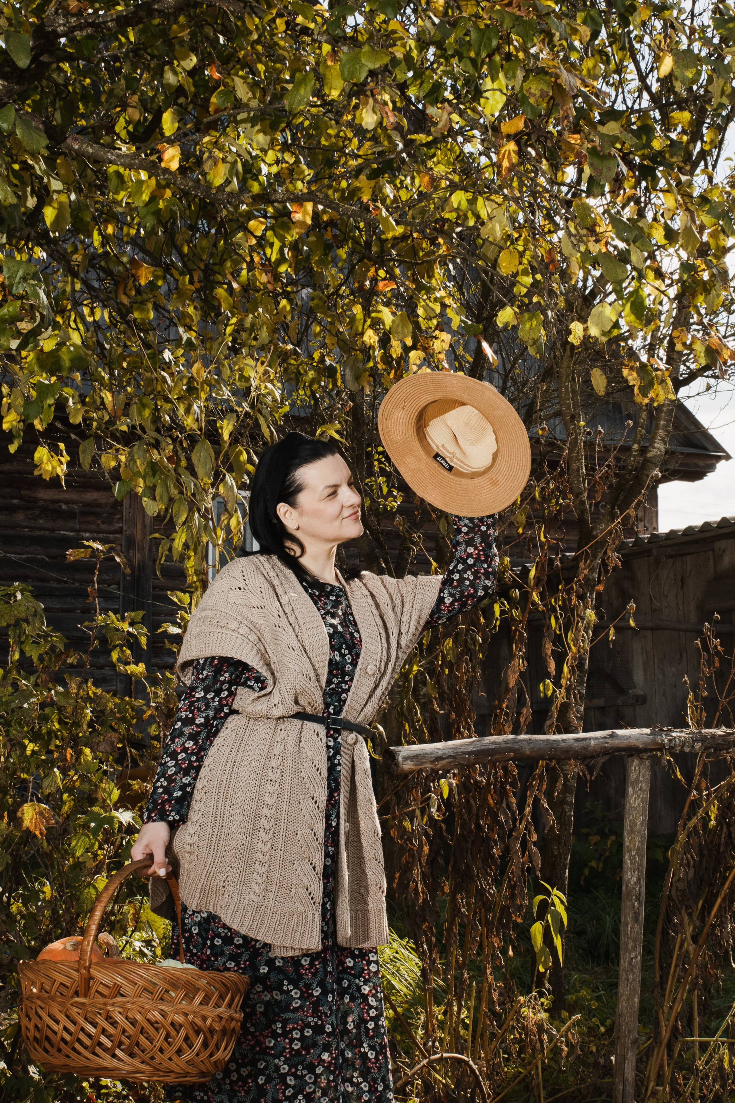 Осенняя фотосессия в деревенском стиле