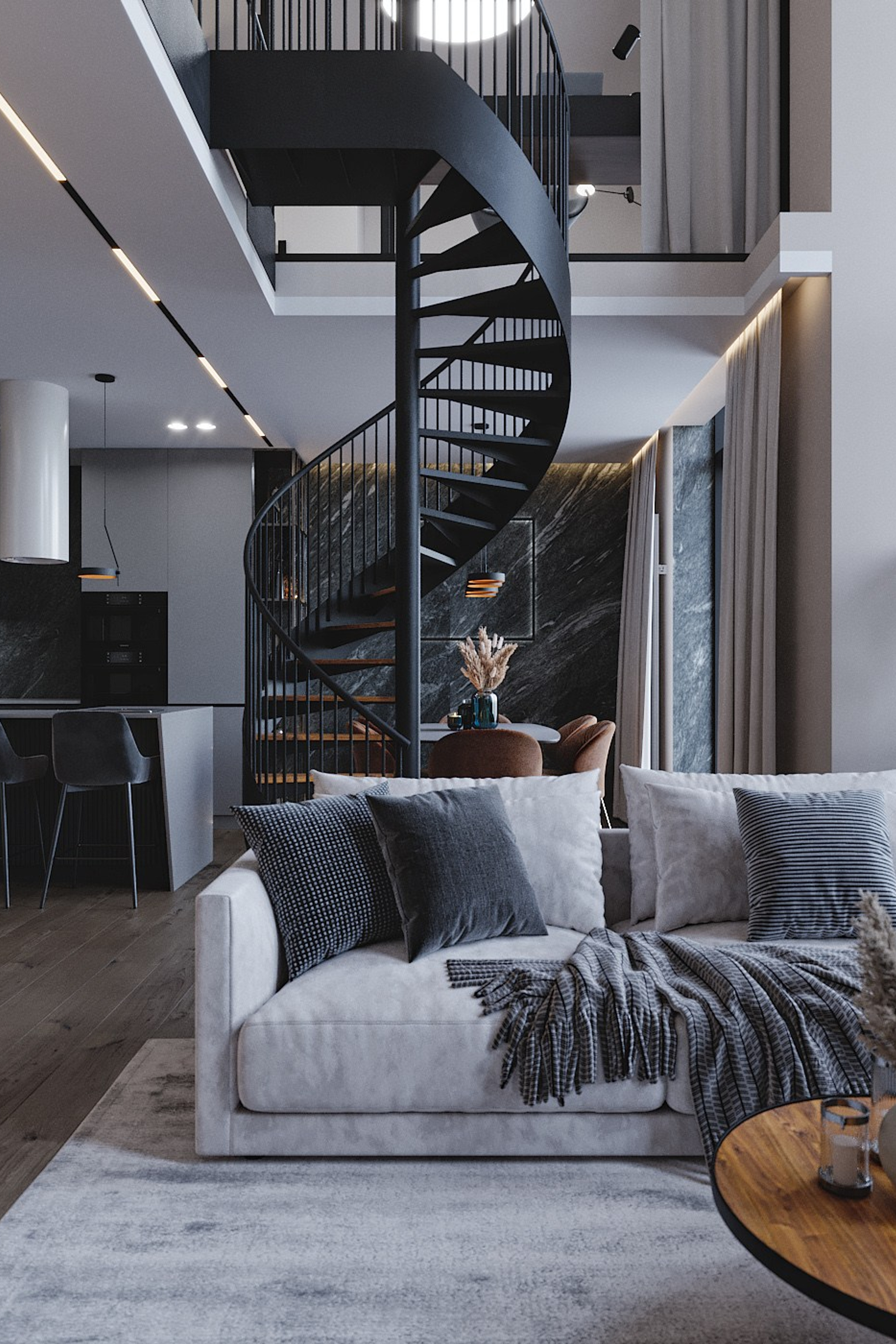 Проект ATRU. Дизайн интерьера в Новосибирске, Мире, Онлайн | Студия дизайна интерьера TWOREZ