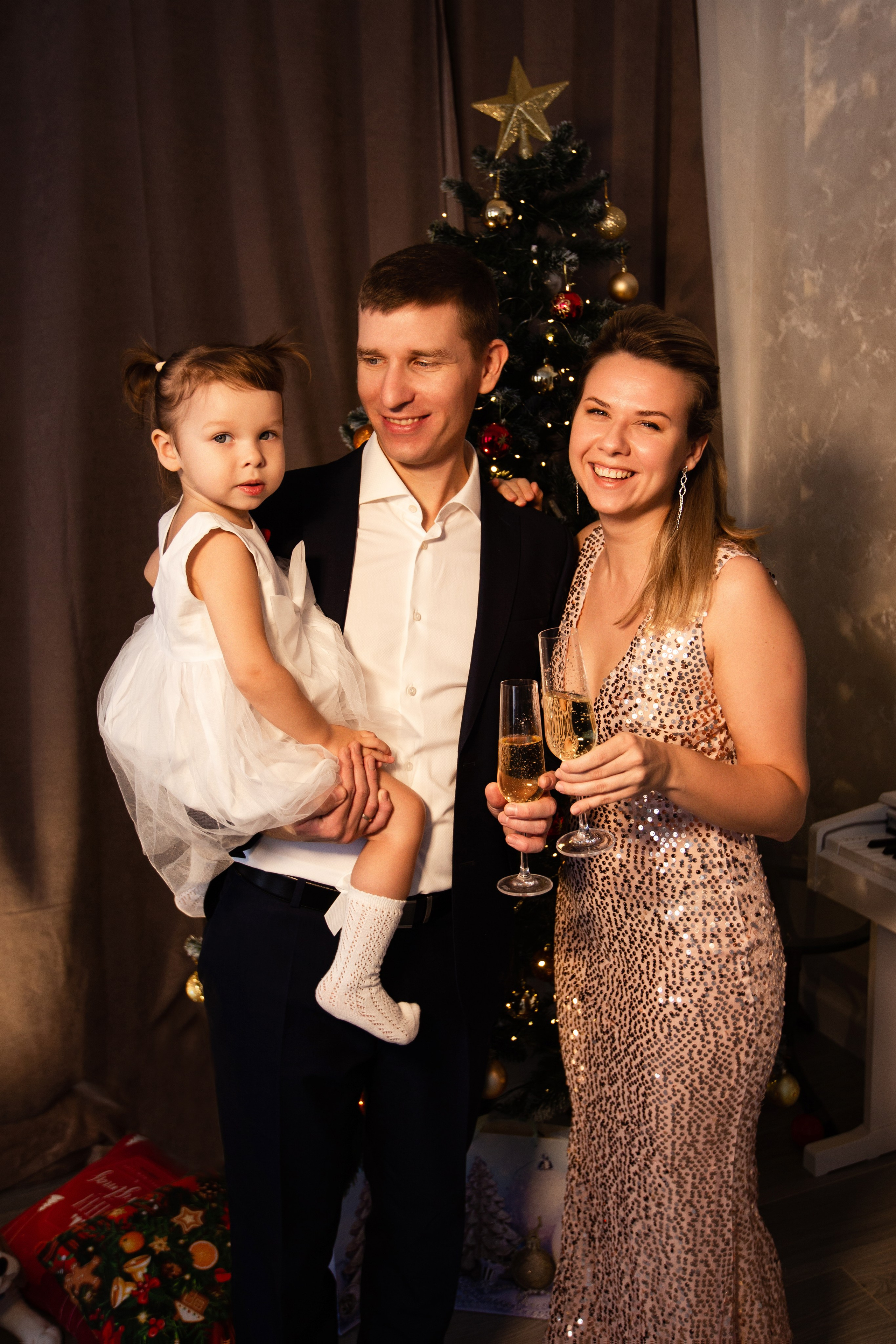 Новогодняя фотосессия дома