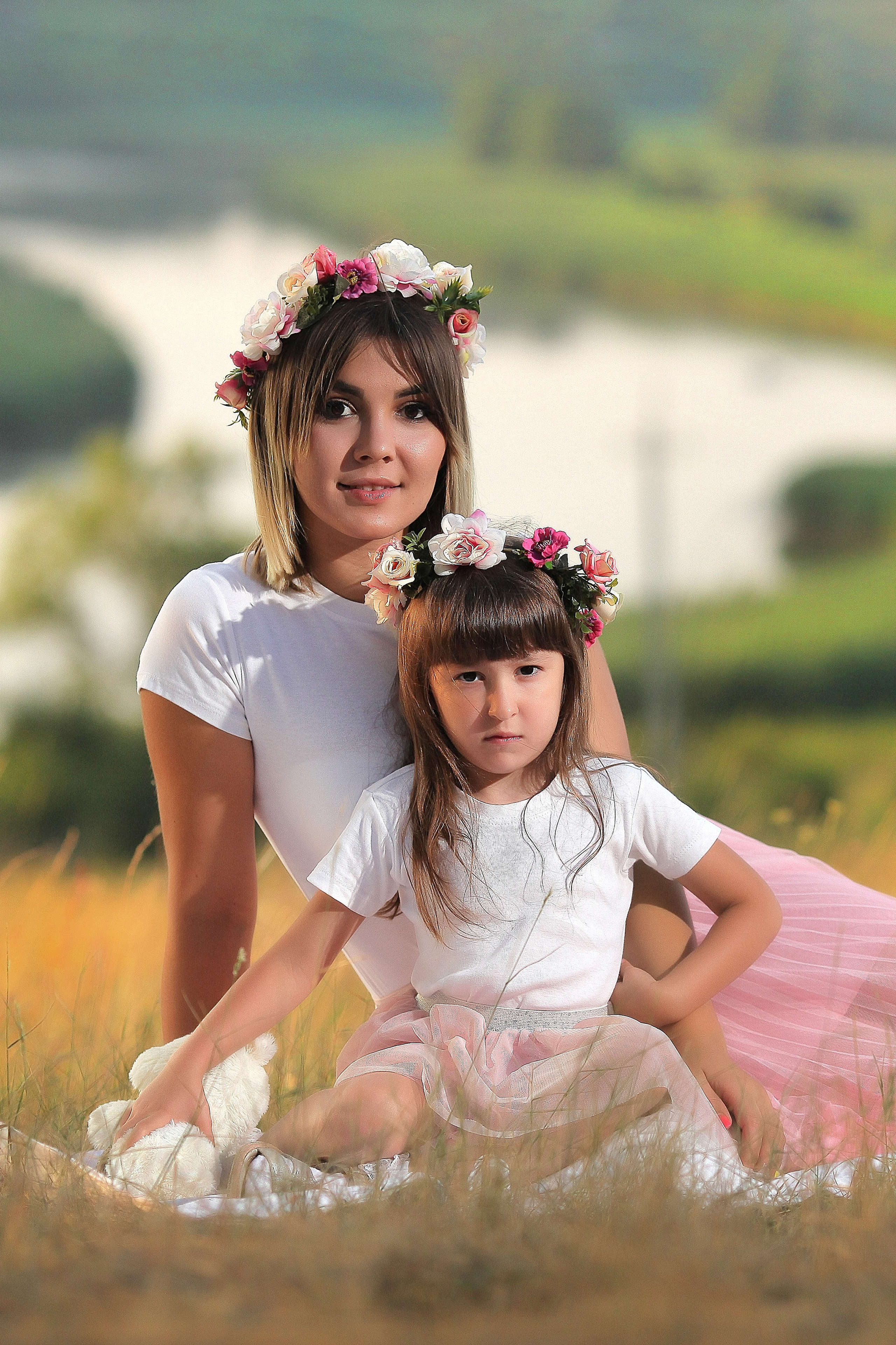 Фотосессия на&nbsp;природе. Модель Даша с&nbsp;дочей.