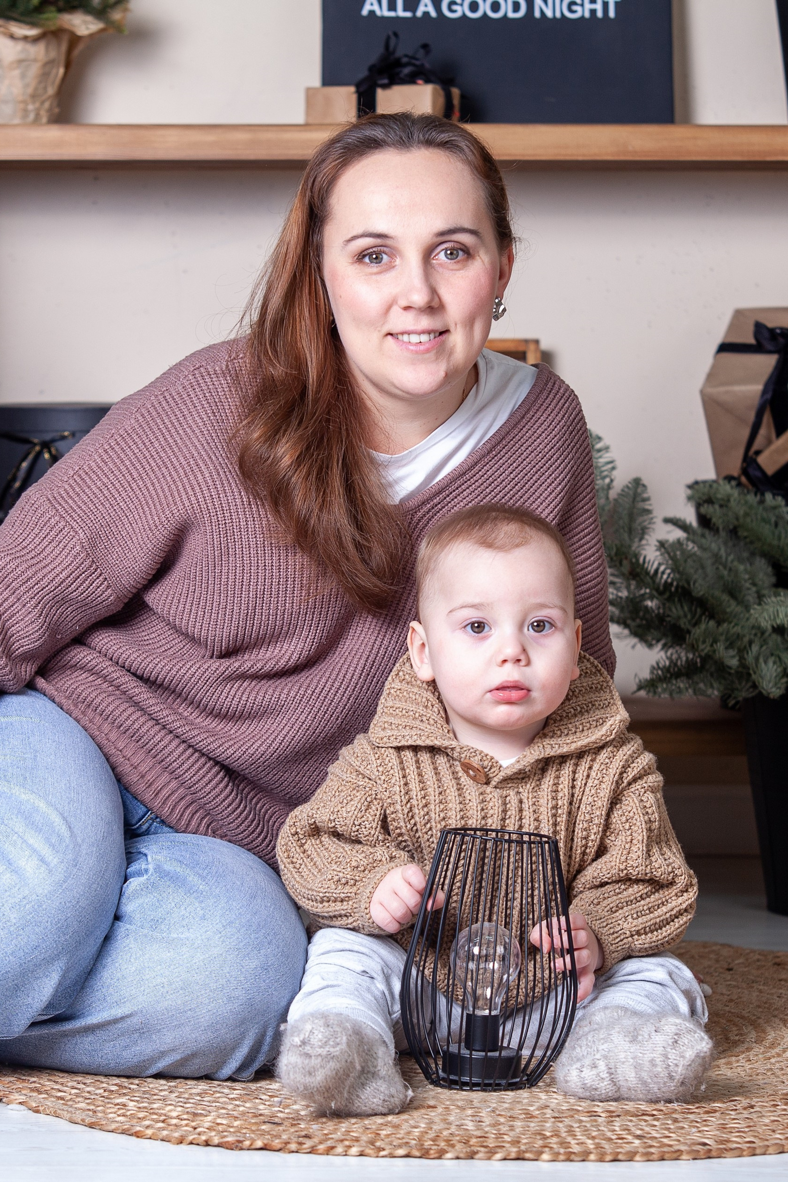 A happy family on the background of a beautiful natural landscape, smiling parents and children creating a warm and friendly atmosphere at a family photo shoot