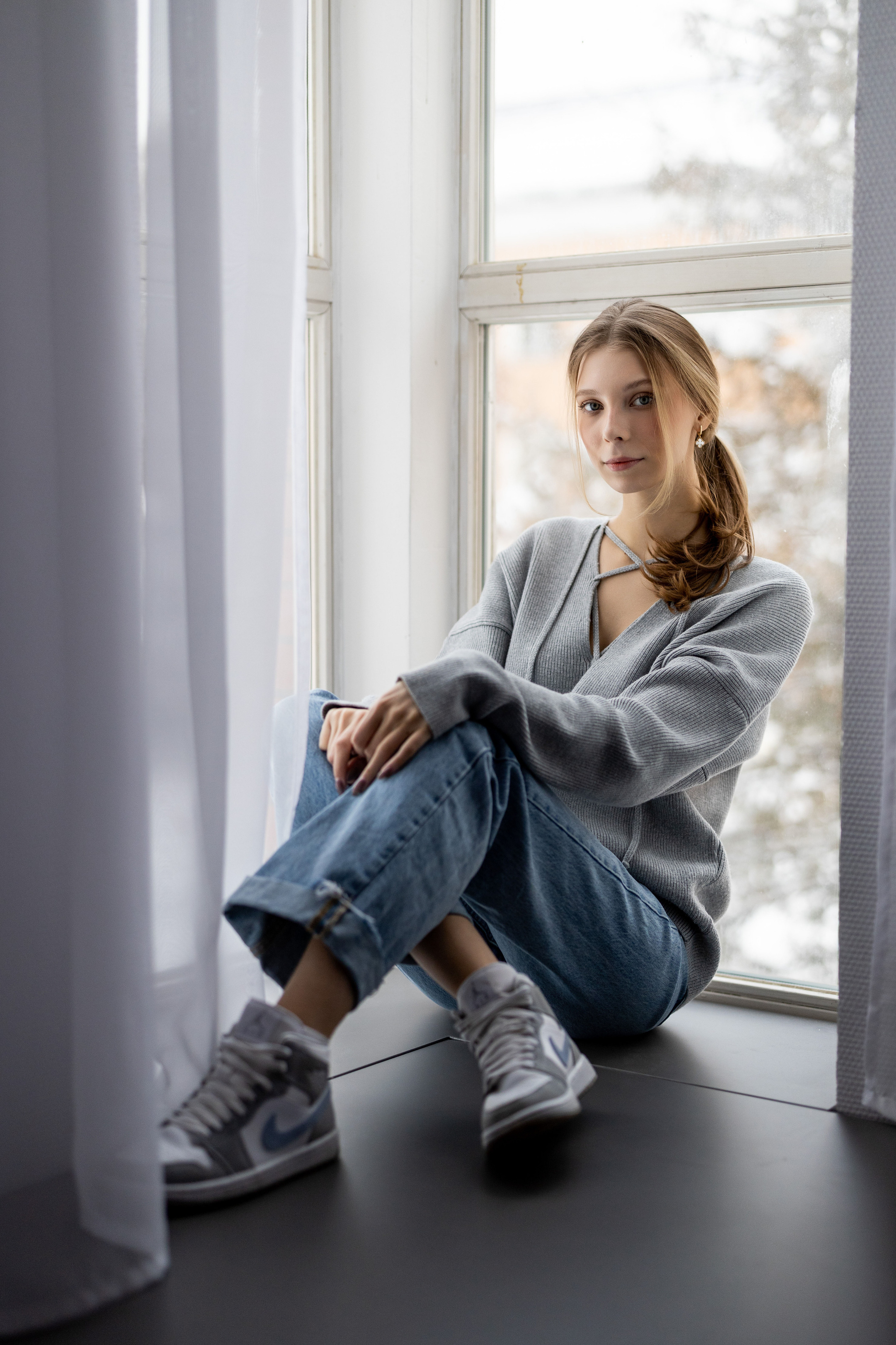 Анастасия, фотосессия для школьного альбома.