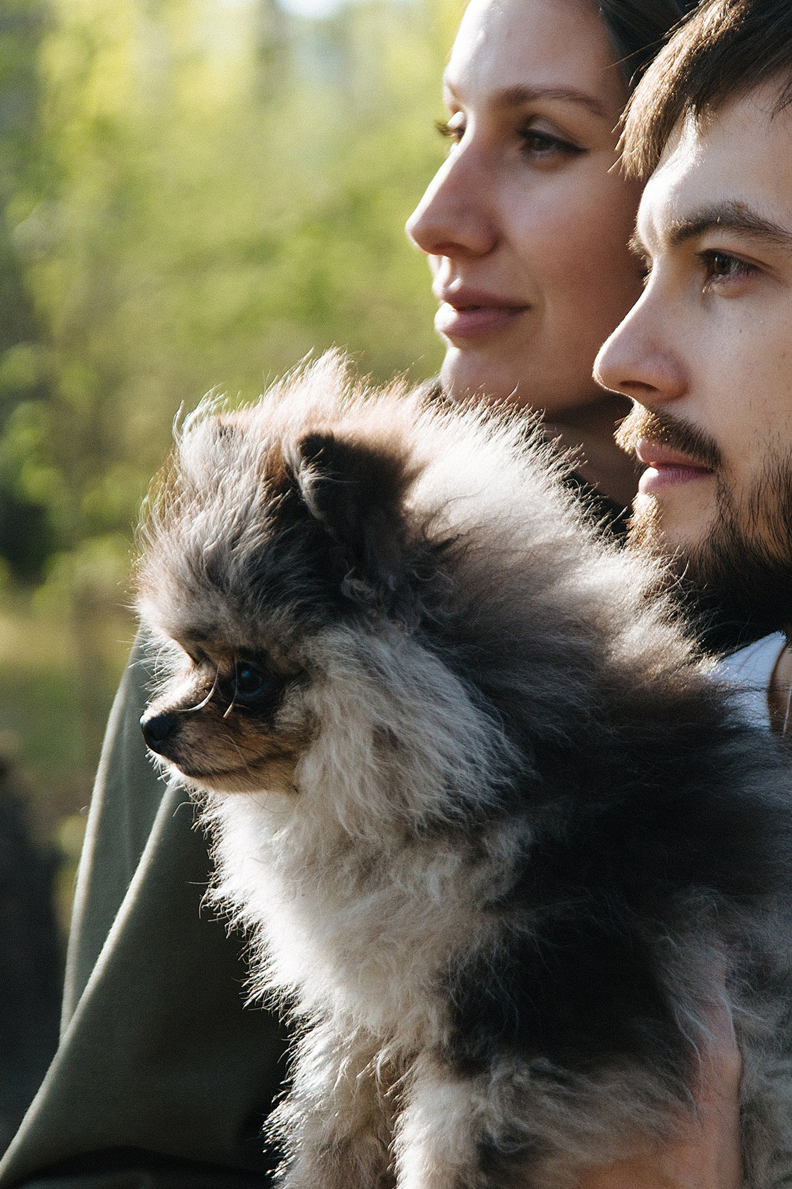 Данил, Мария и Деймон, прогулка в лесопарке Краснообска