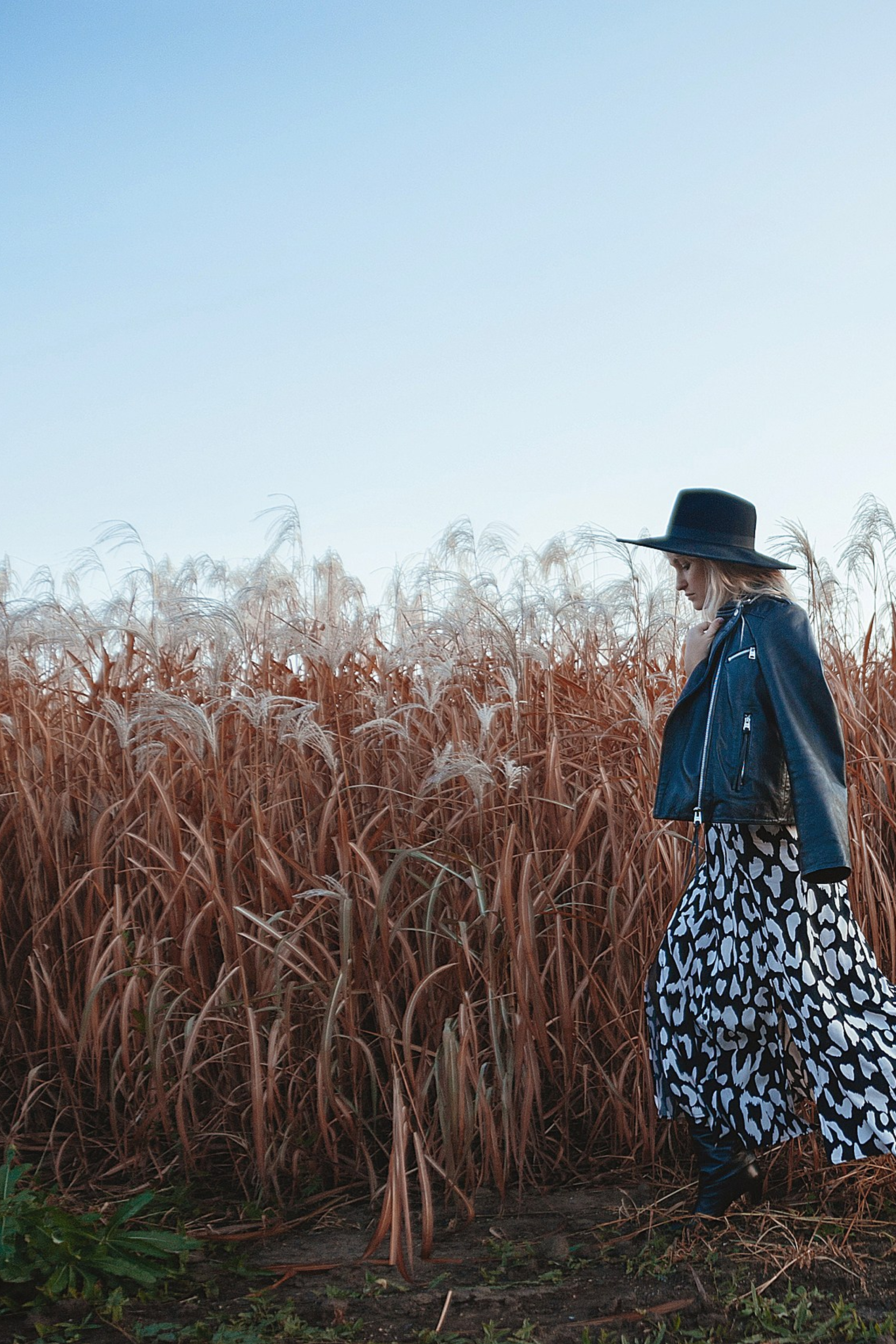 Юлия, прогулка в поле