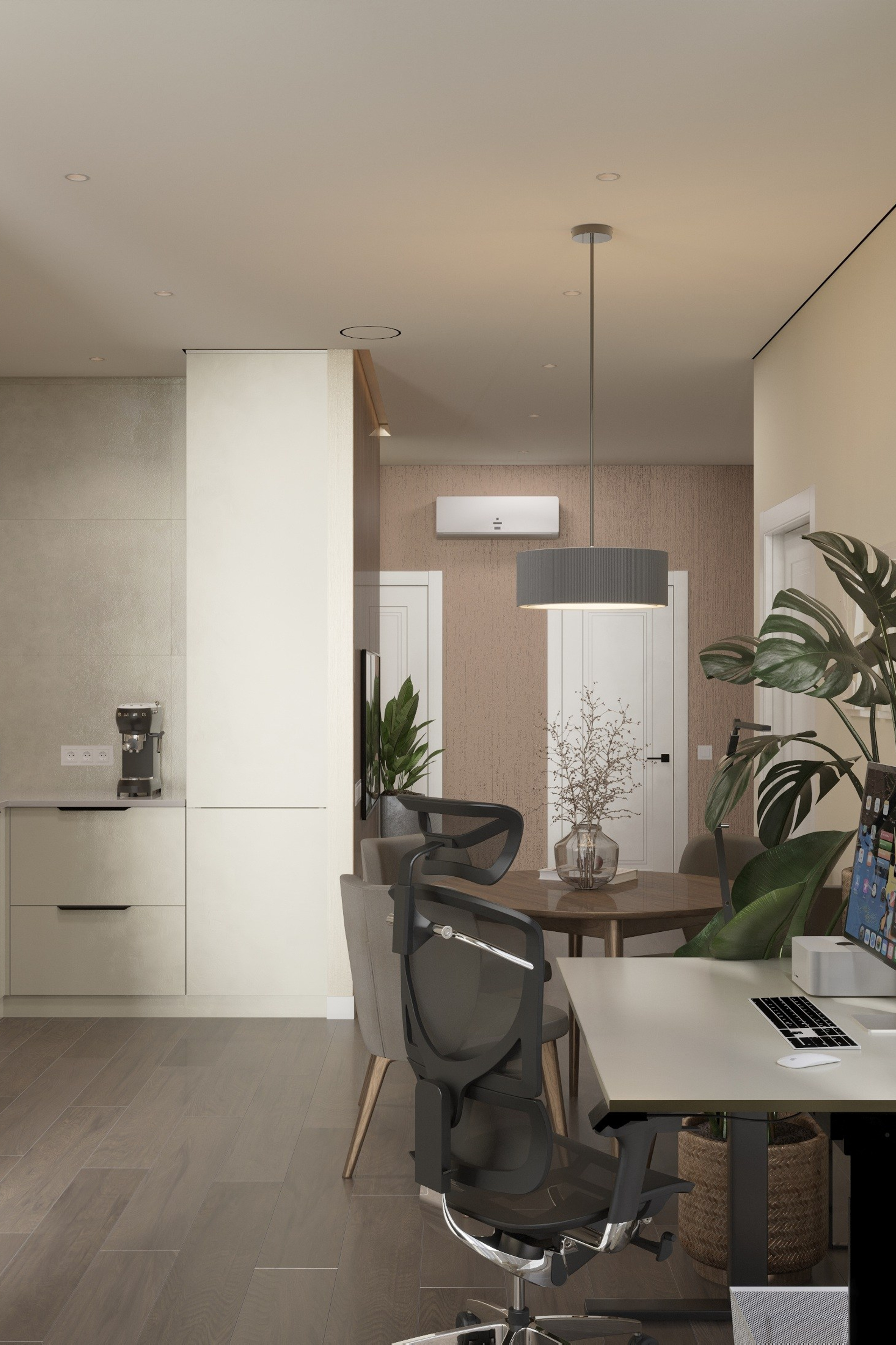 3д визуализация кв. 55 м² г. Курск. Ксения. 3D‑визуализатор