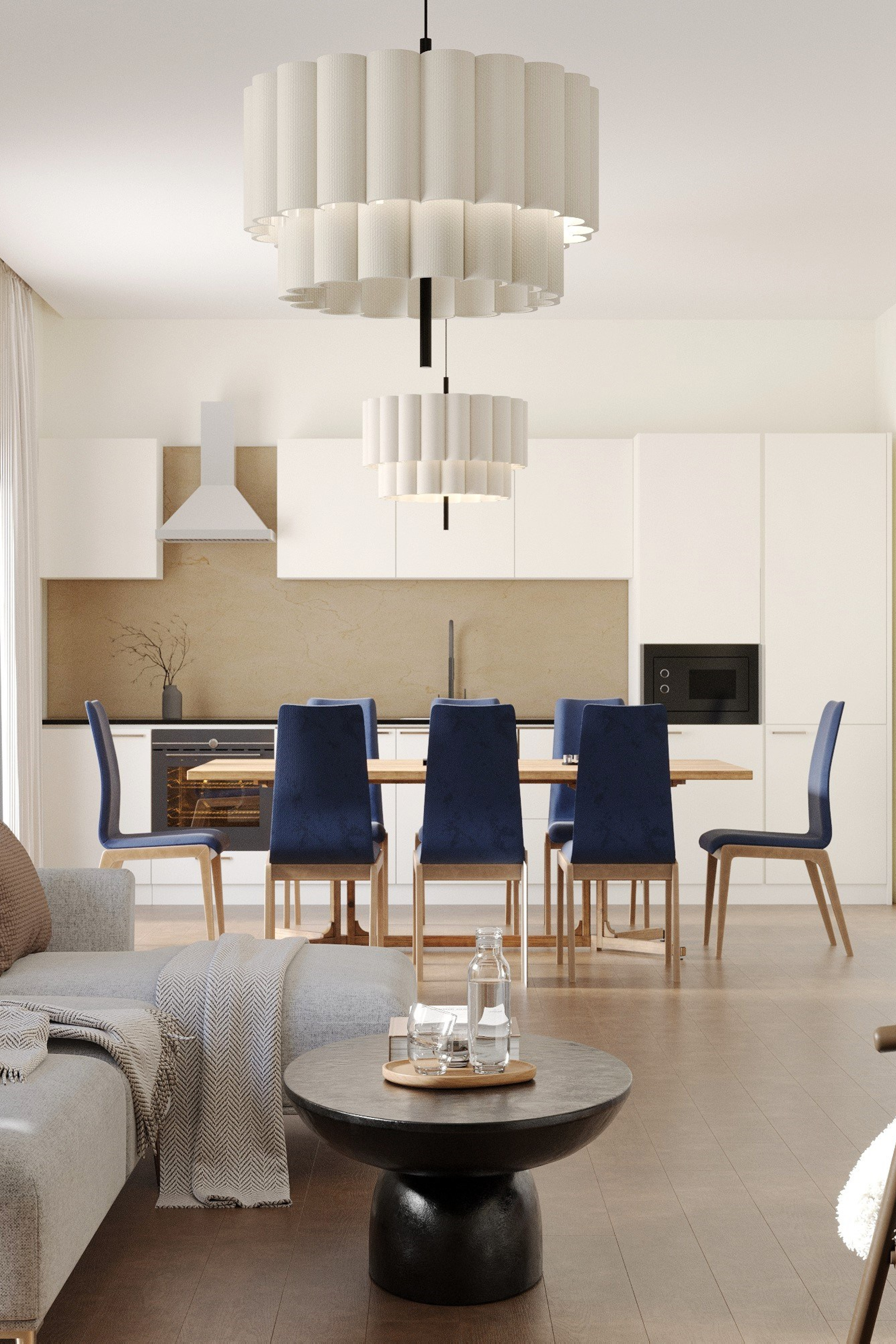Г. Москва гостинная 35 м². Ксения. 3D‑визуализатор