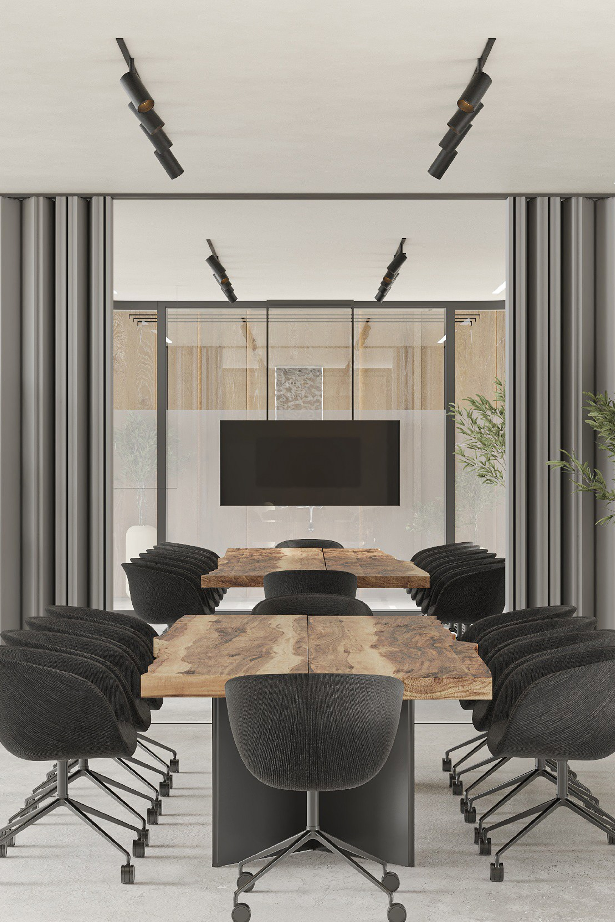 Офис 220 м². Ксения. 3D‑визуализатор