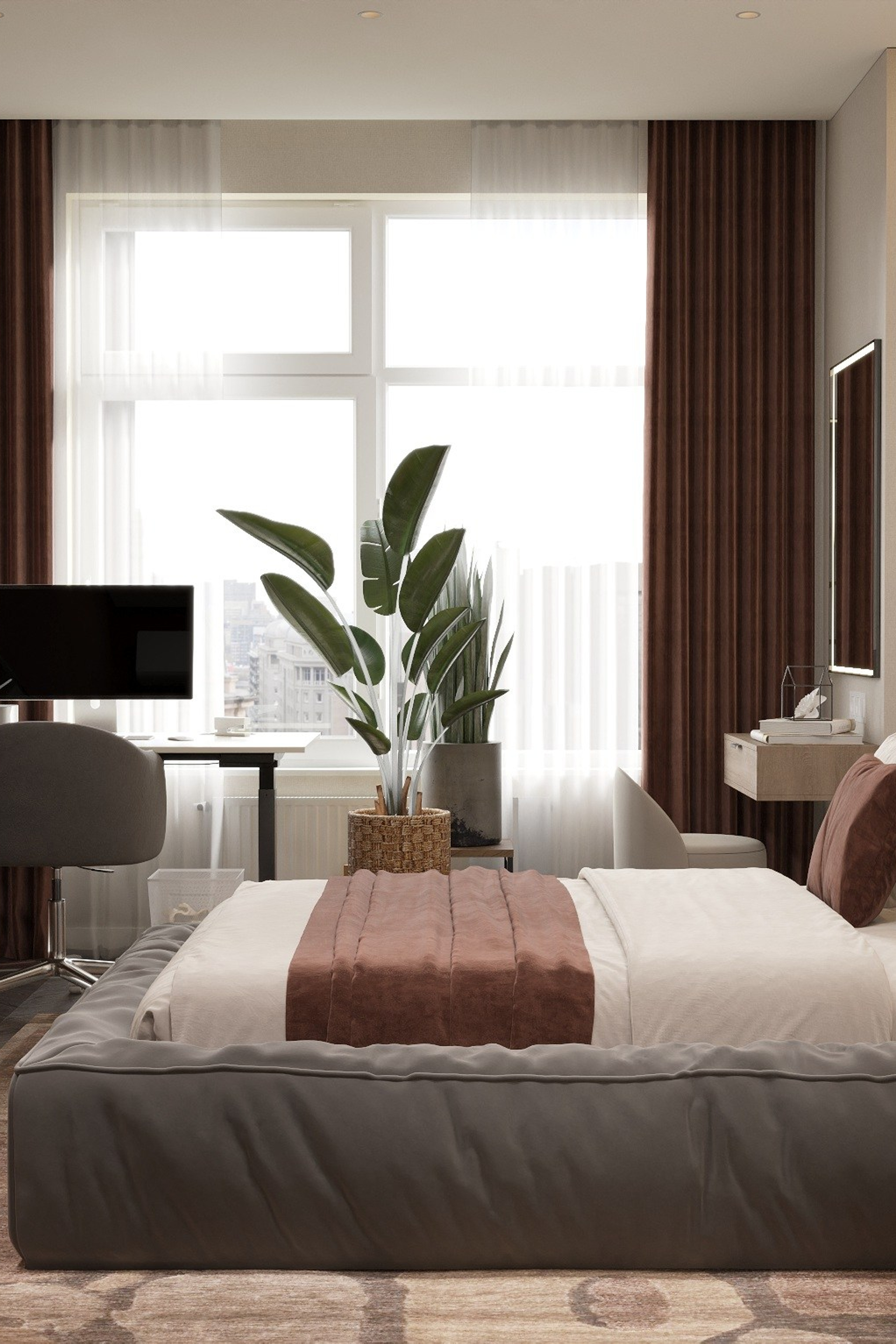 3д визуализация кв. 55 м² г. Курск. Ксения. 3D‑визуализатор