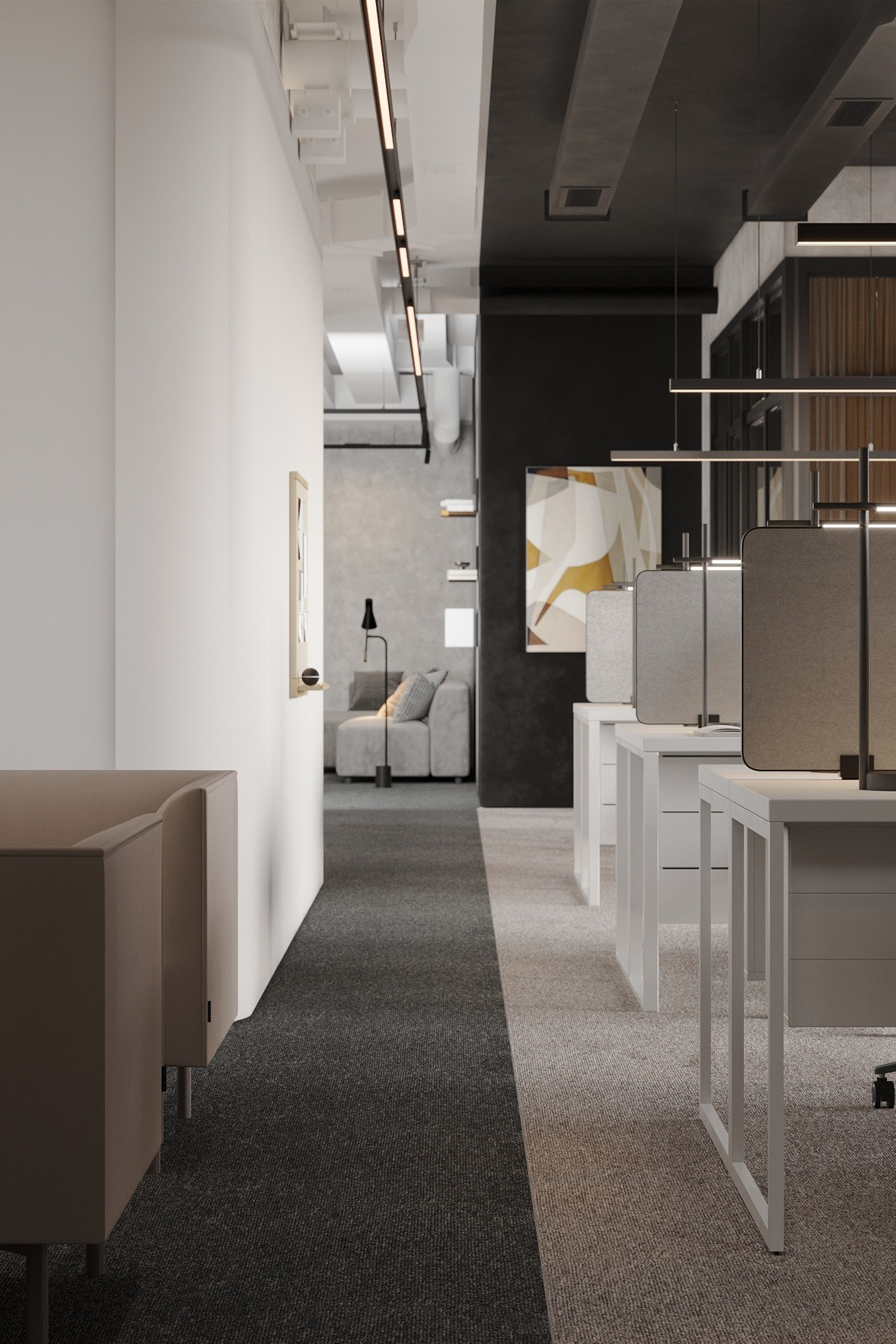 Офис 234 м². Ксения. 3D‑визуализатор