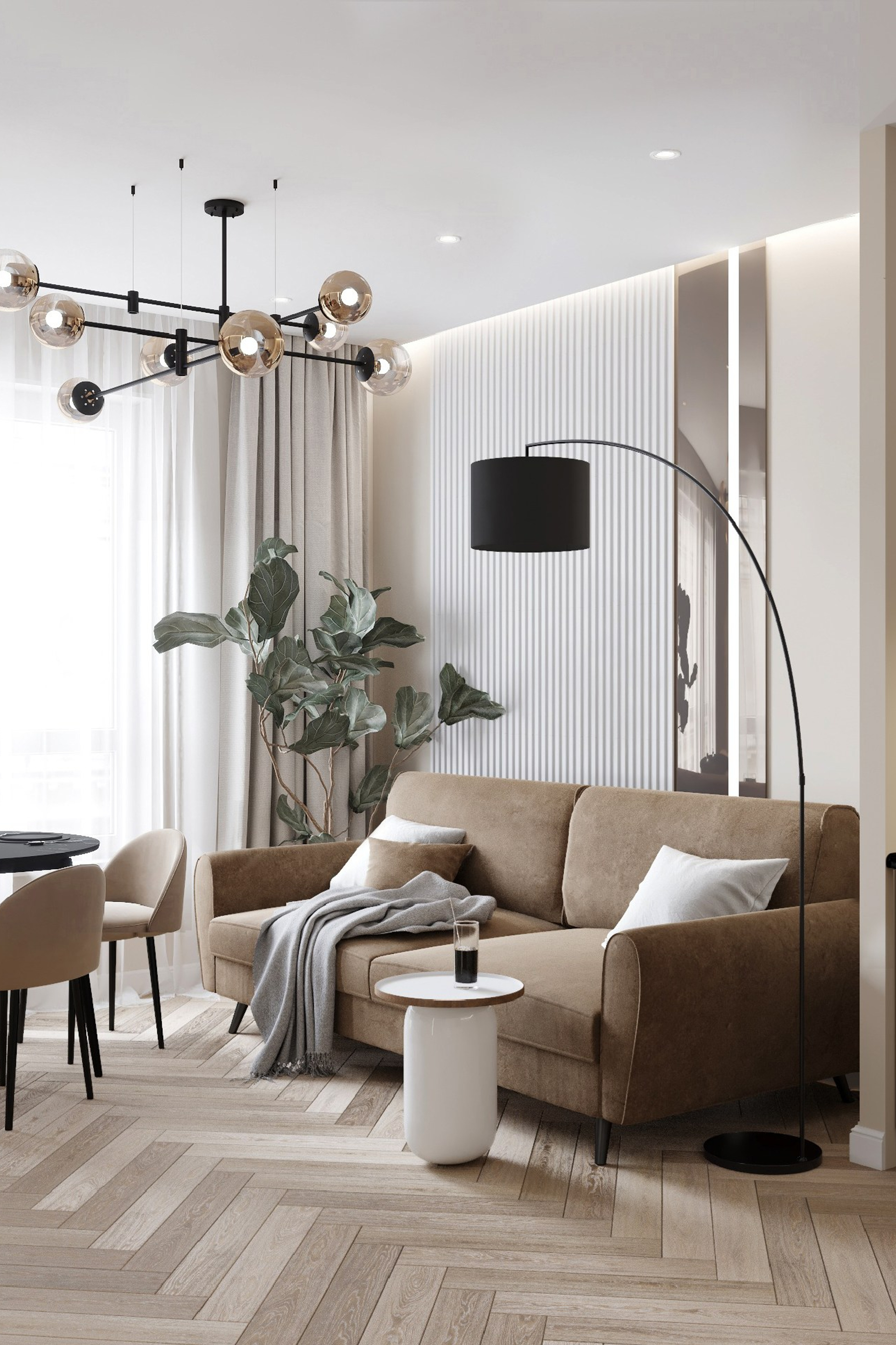 Кв. 64 м². Ксения. 3D‑визуализатор