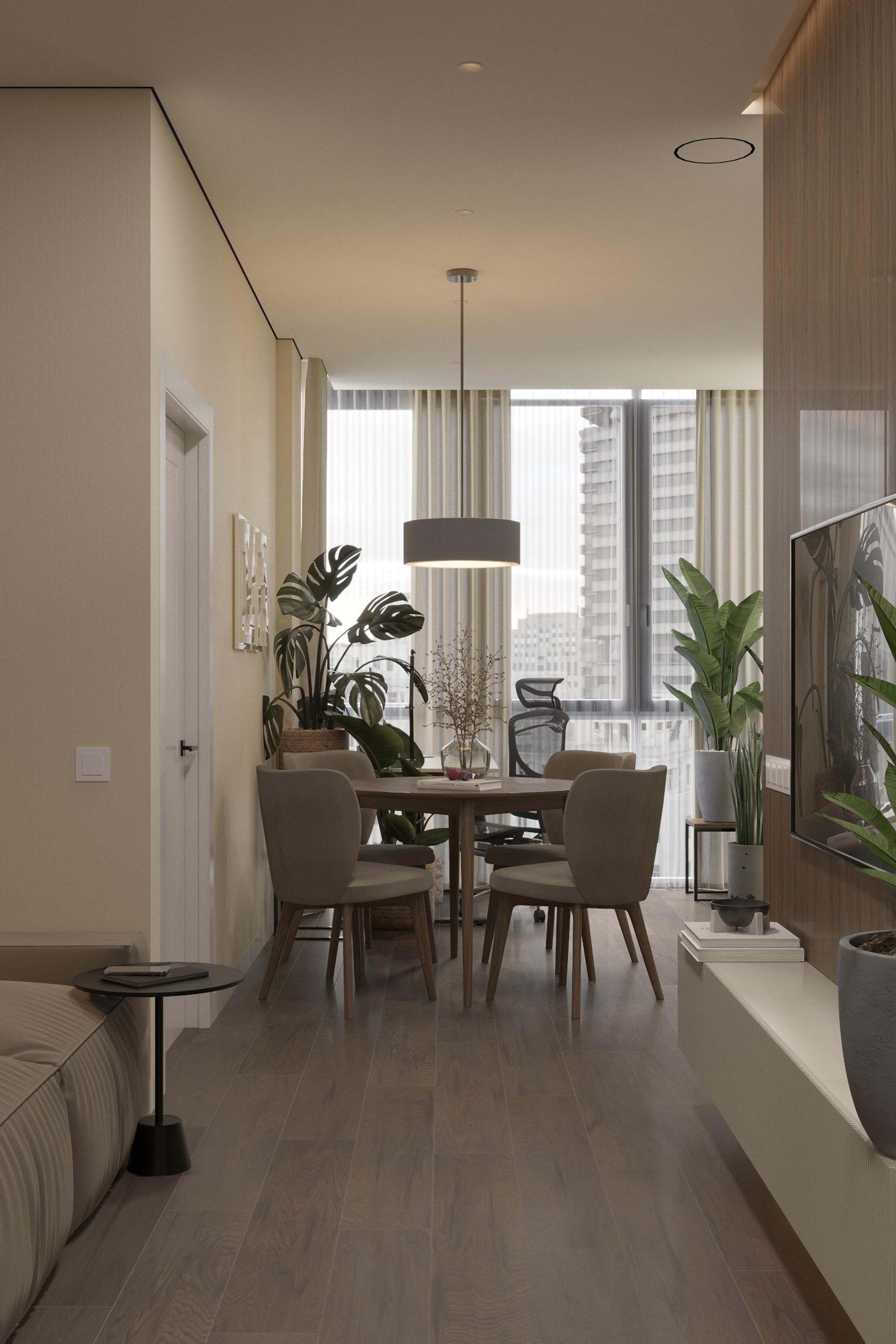 3д визуализация кв. 55 м² г. Курск. Ксения. 3D‑визуализатор
